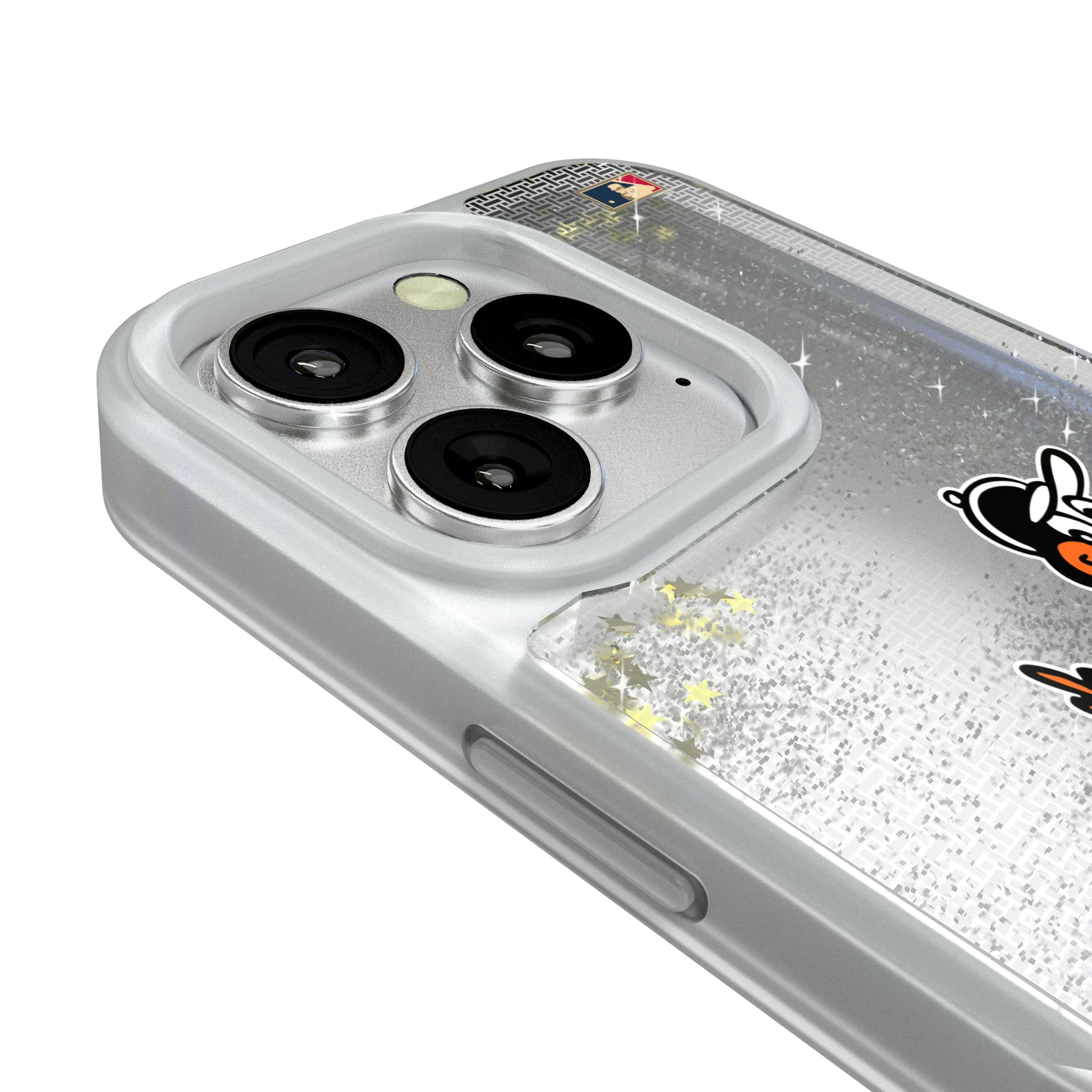 Baltimore Orioles 1954-1963 - Cooperstown Collection Linen iPhone Glitter Phone Case for Apple iPhone - Detail#Device_iPhone 16 Pro