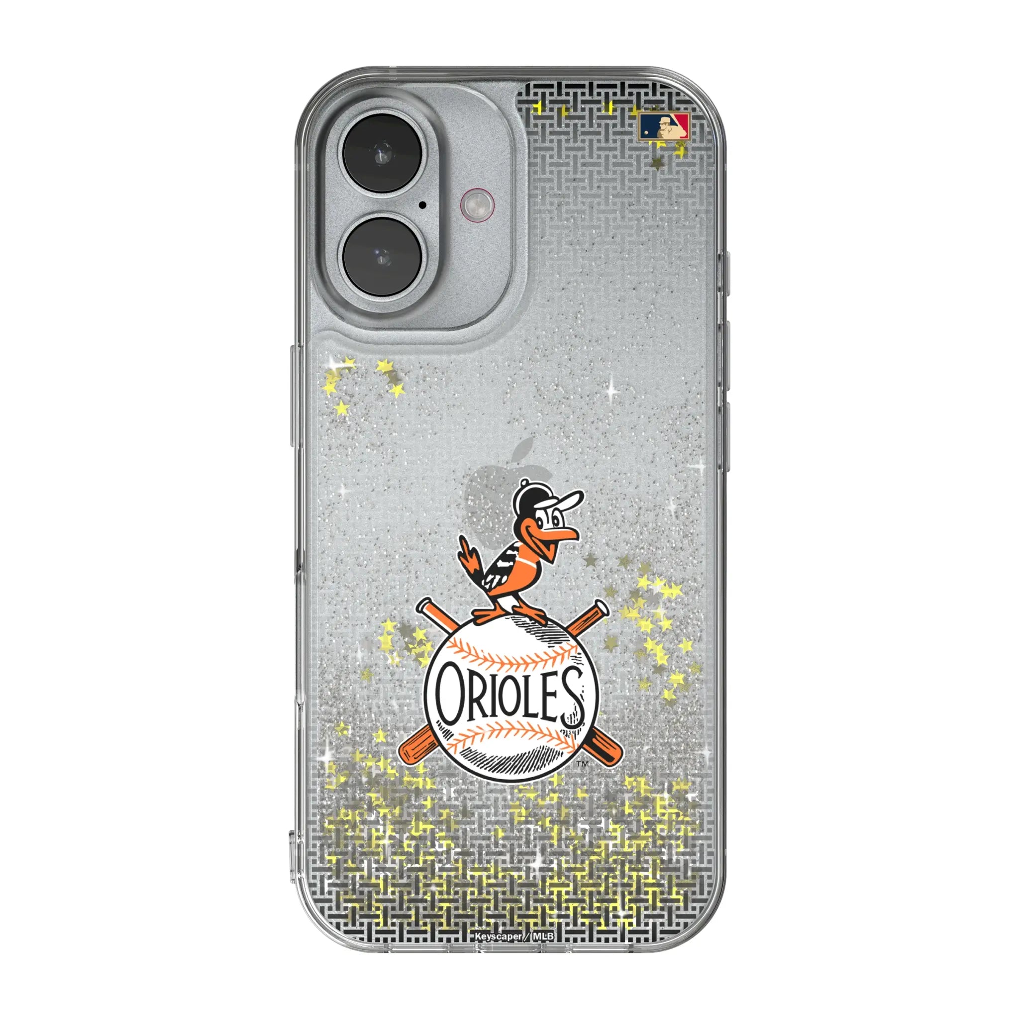 Baltimore Orioles 1954-1963 - Cooperstown Collection Linen iPhone Glitter Phone Case for Apple iPhone