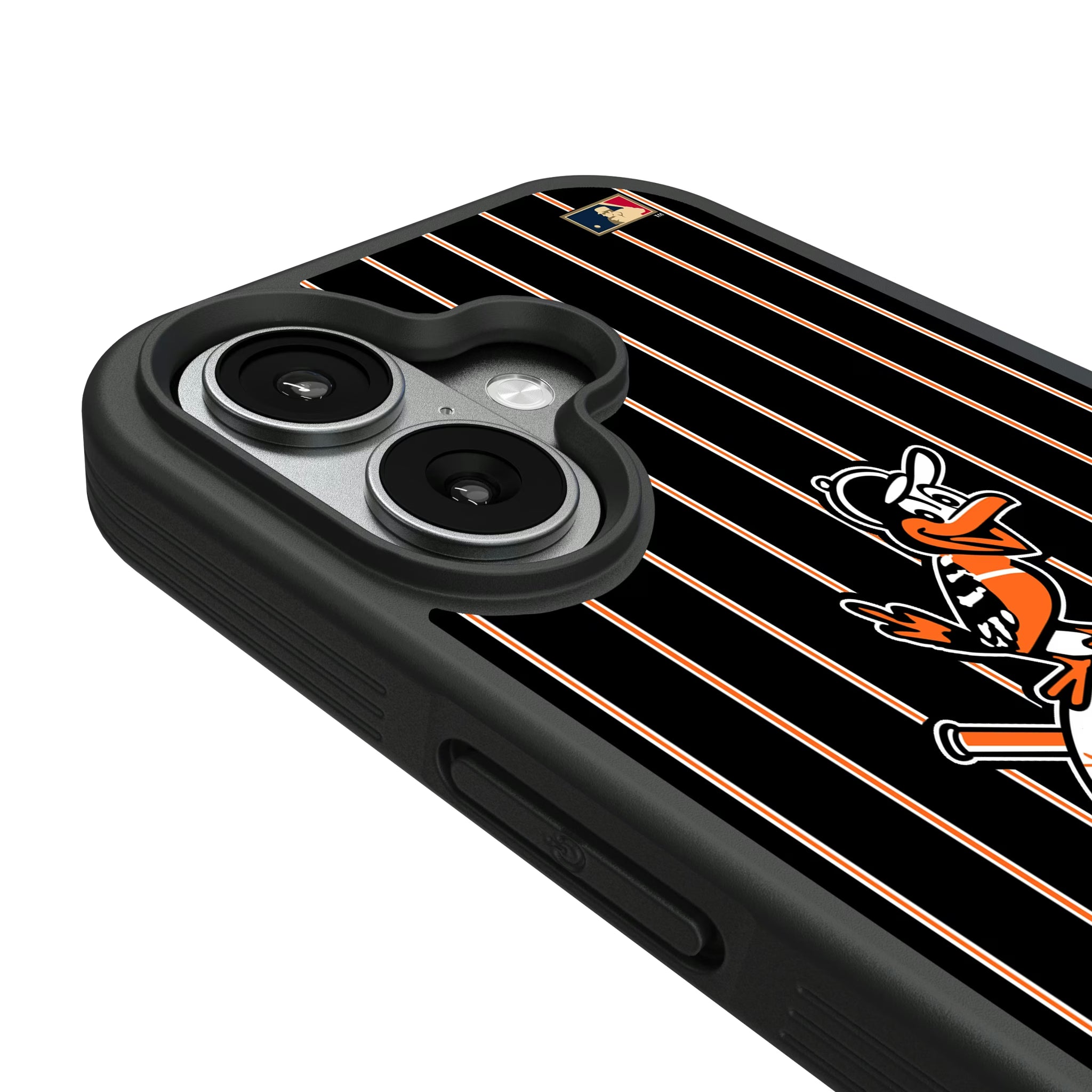 Baltimore Orioles 1954-1963 - Cooperstown Collection Pinstripe iPhone Bump Phone Case for Apple iPhone - Detail#Device_iPhone 17