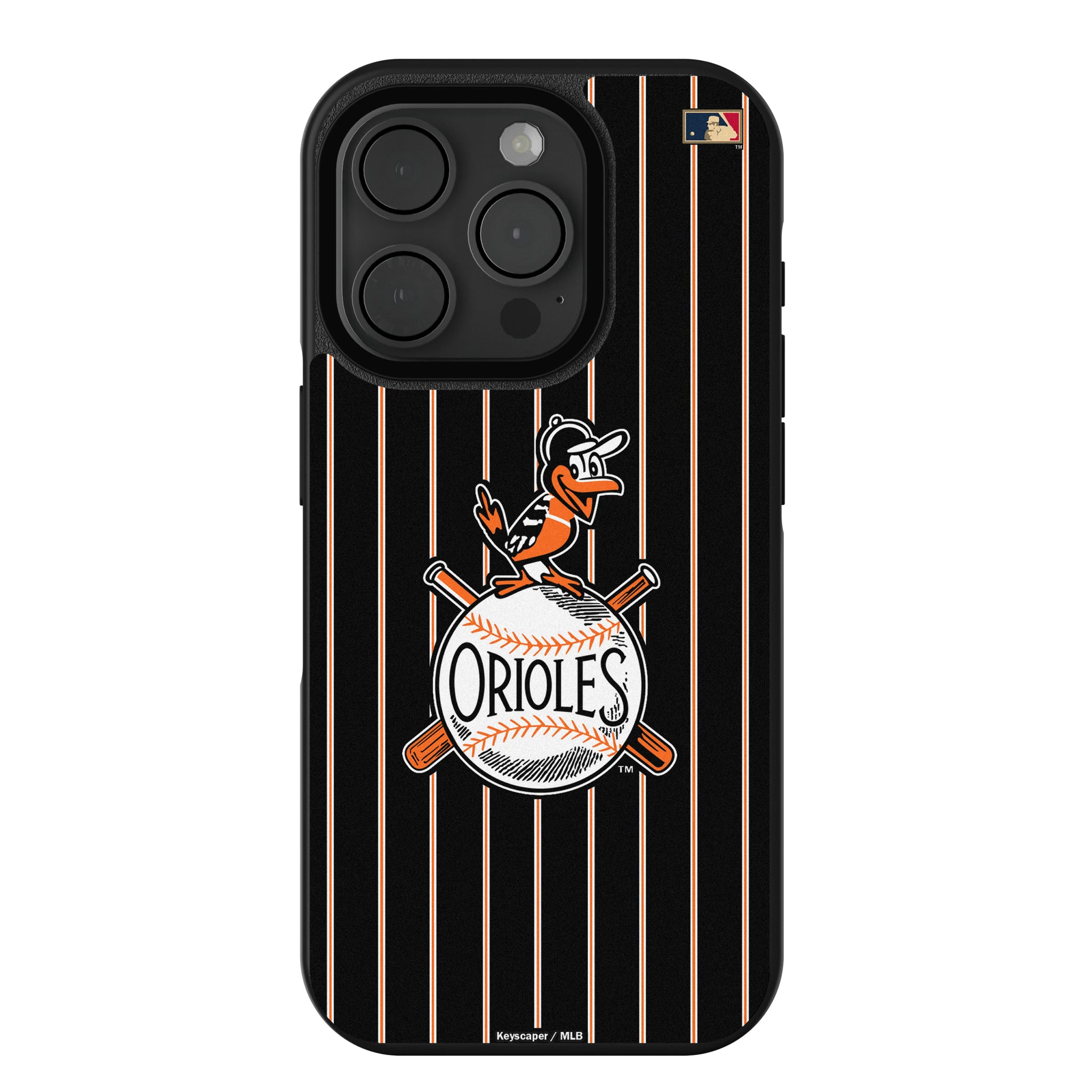 Baltimore Orioles 1954-1963 - Cooperstown Collection Pinstripe iPhone Bump Phone Case for Apple iPhone