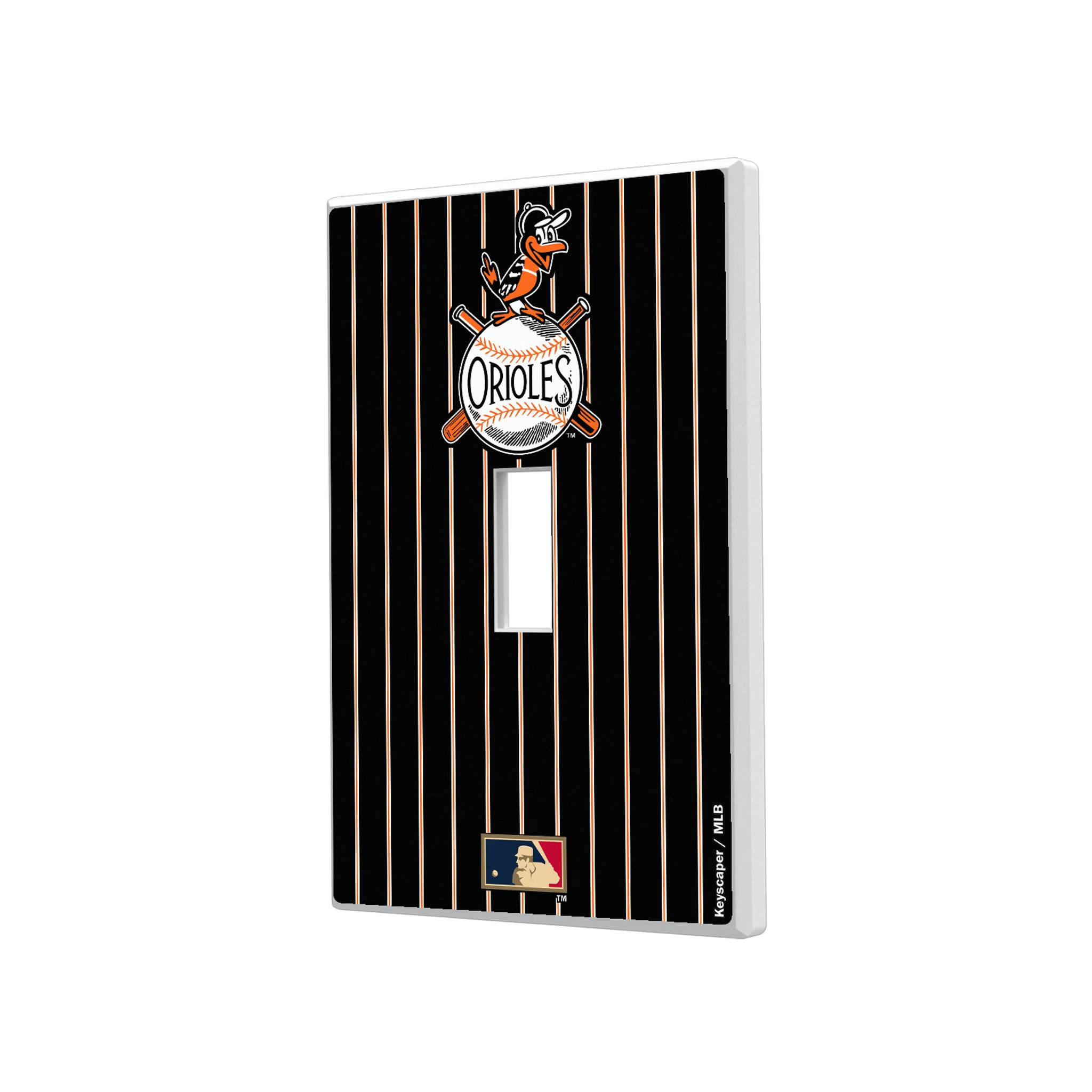 Baltimore Orioles 1954-1963 - Cooperstown Collection Pinstripe Hidden-Screw Light Switch Plate#Style_Single Toggle