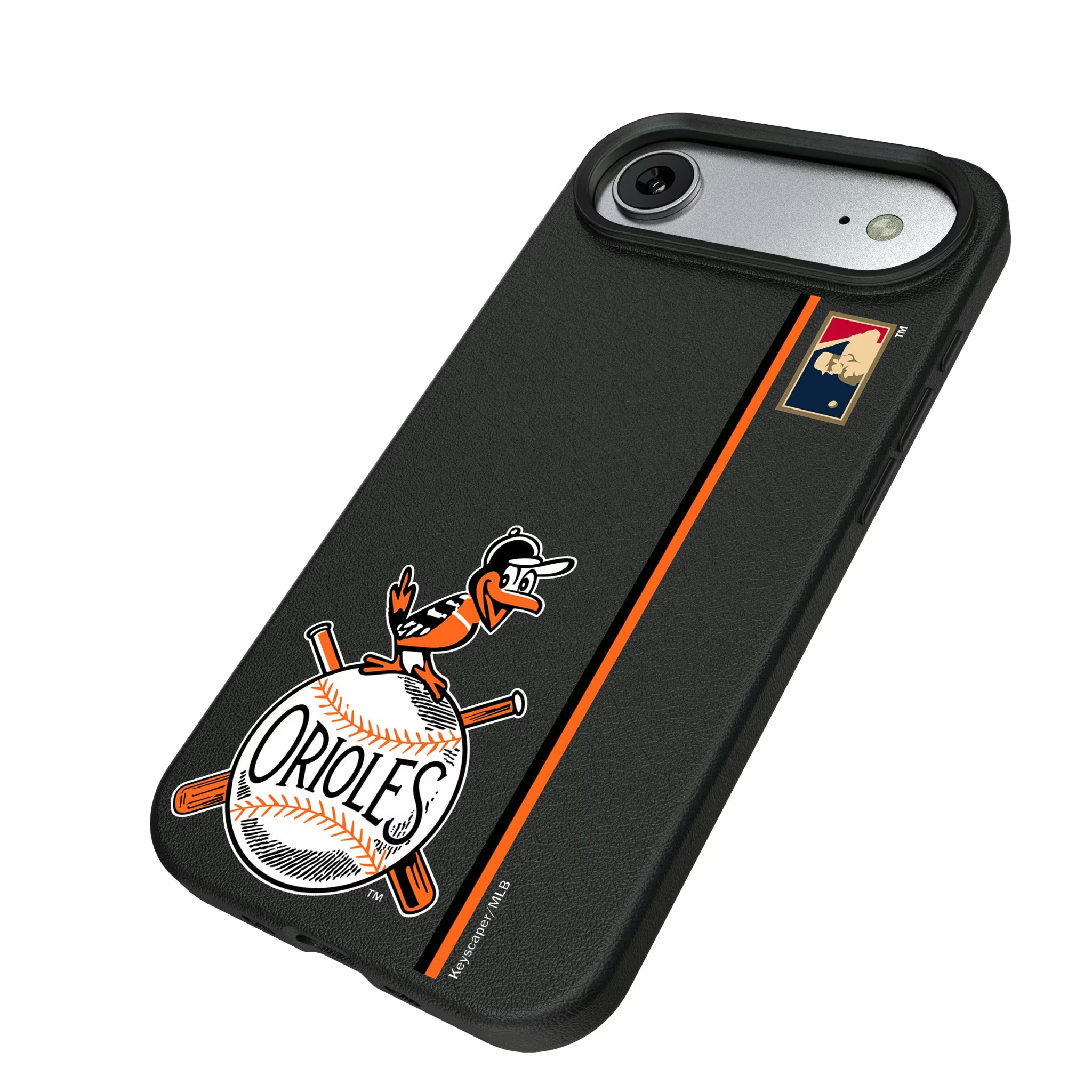 Baltimore Orioles 1954-1963 - Cooperstown Collection Sidebar iPhone MagSafe Compatible Phone Case for Apple iPhone - Isometric View#Device_iPhone Air