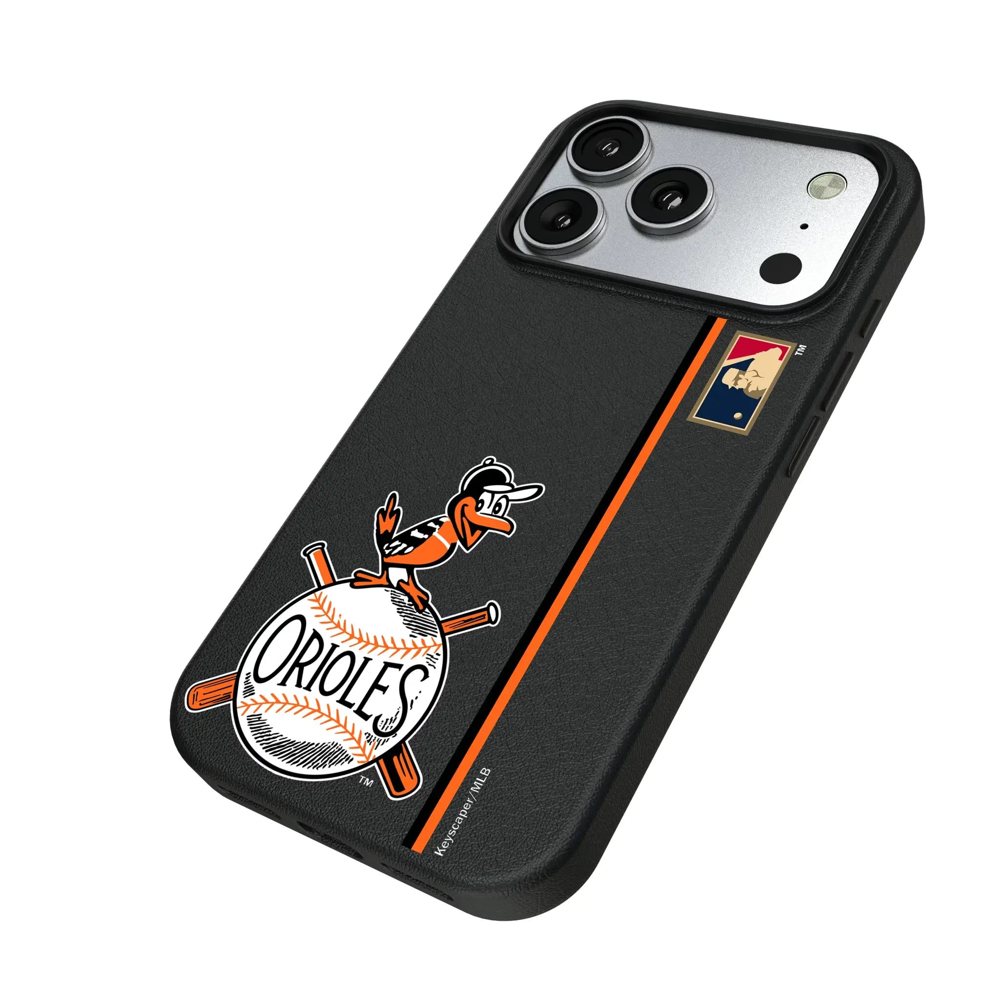 Baltimore Orioles 1954-1963 - Cooperstown Collection Sidebar iPhone MagSafe Compatible Phone Case for Apple iPhone - Isometric View#Device_iPhone 17 Pro
