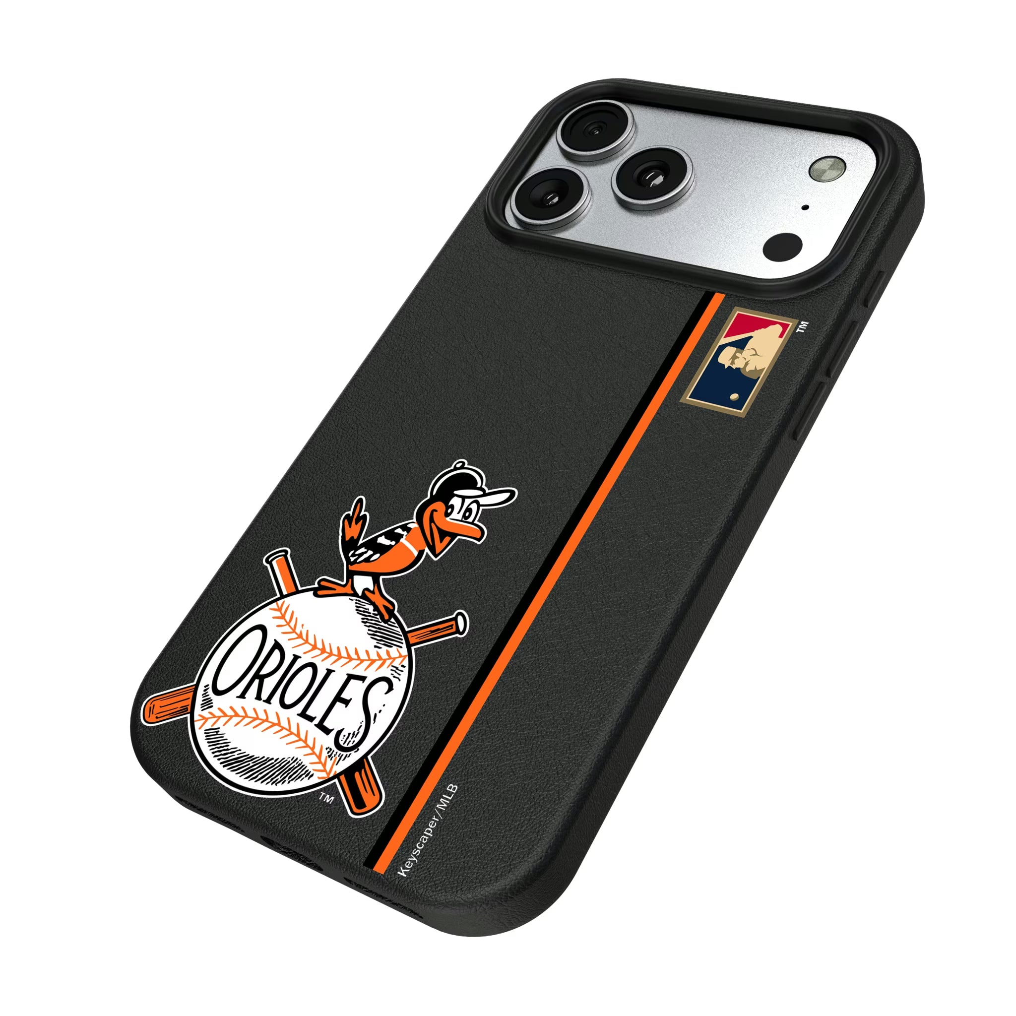 Baltimore Orioles 1954-1963 - Cooperstown Collection Sidebar iPhone MagSafe Compatible Phone Case for Apple iPhone - Isometric View#Device_iPhone 17 Pro Max