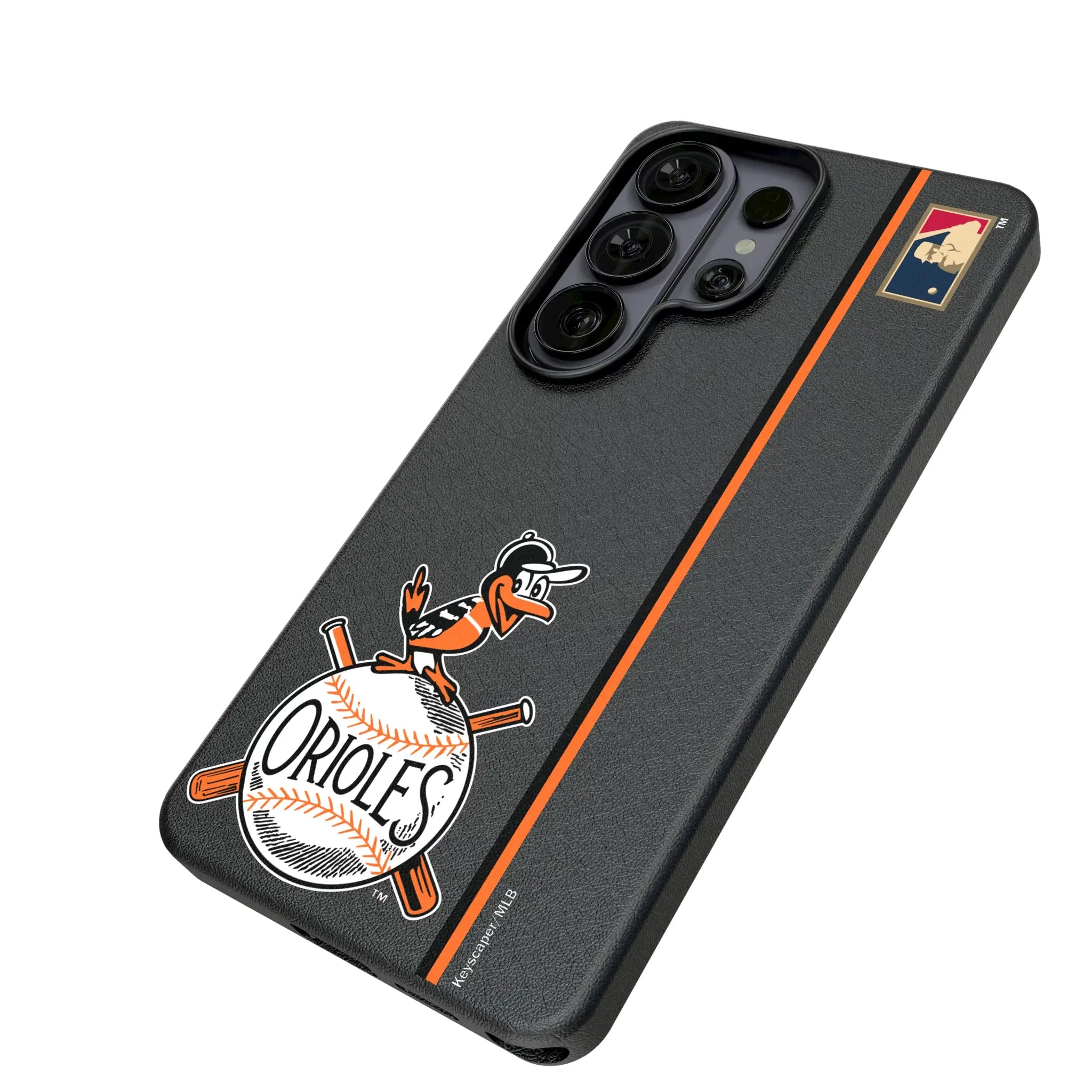 Baltimore Orioles 1954-1963 - Cooperstown Collection Sidebar Galaxy MagSafe Compatible Phone Case for Samsung Galaxy - Isometric View#Device_Galaxy S26 Ultra