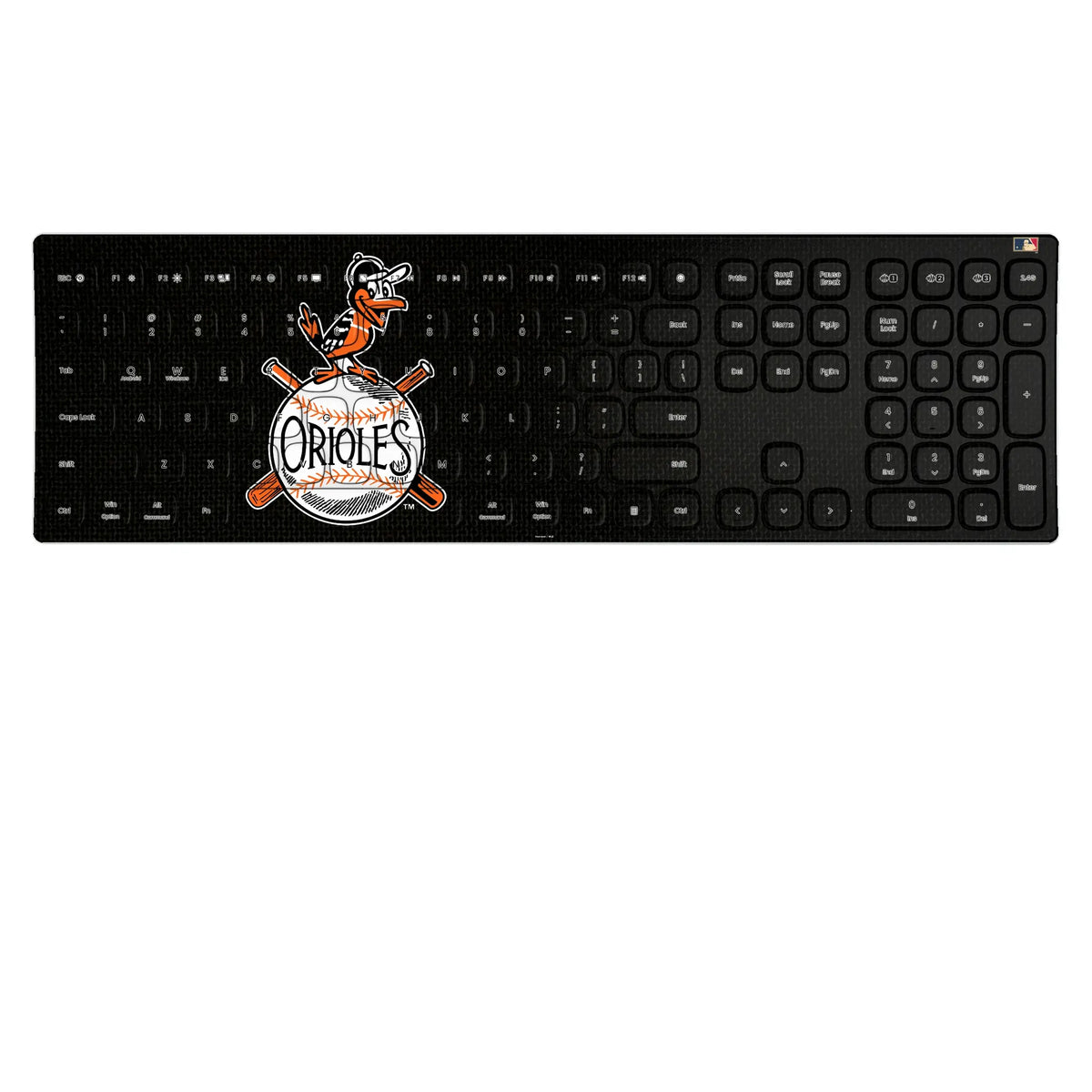 Baltimore Orioles 1954-1963 - Cooperstown Collection Solid KKB605 Curved Wireless Keyboard