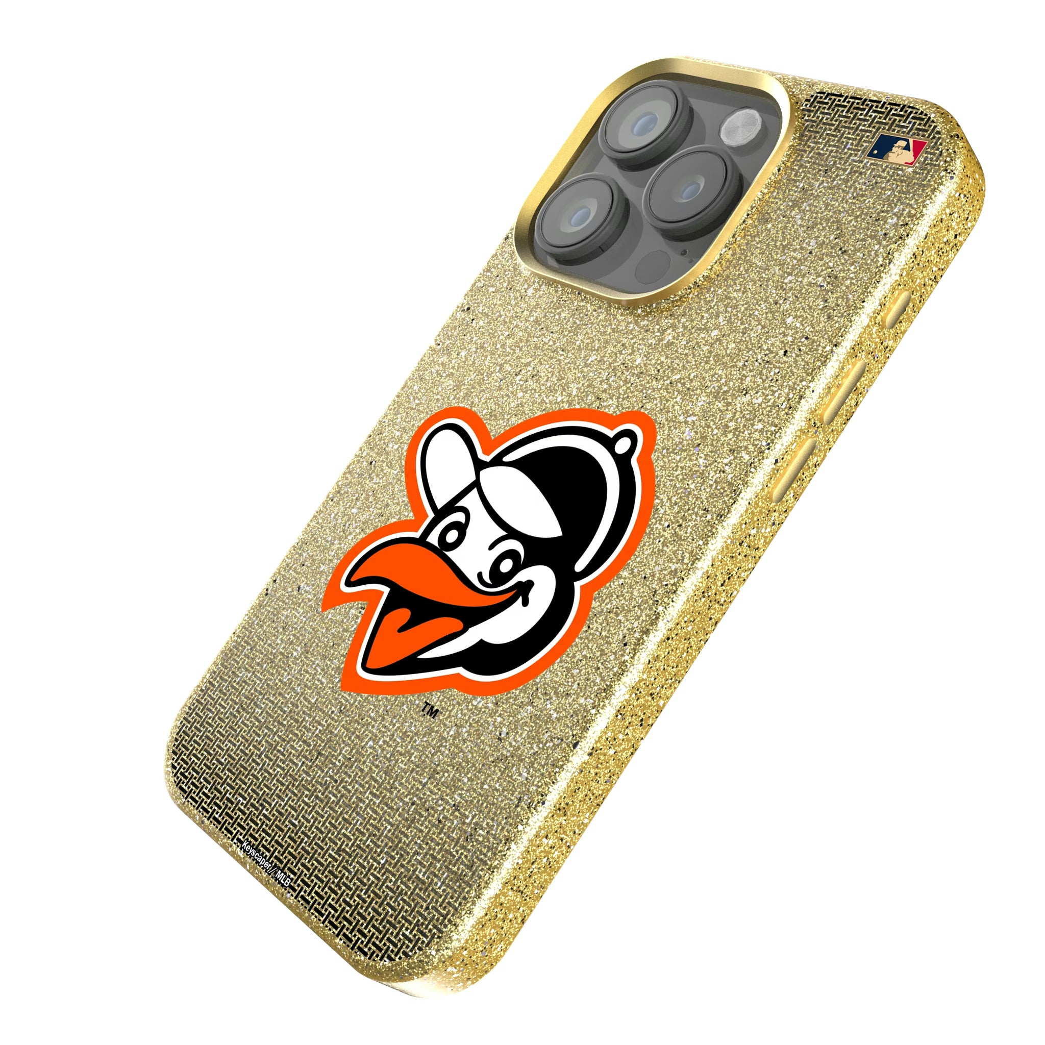 Baltimore Orioles 1955 - Cooperstown Collection Linen iPhone Bling Phone Case for Apple iPhone - Isometric View