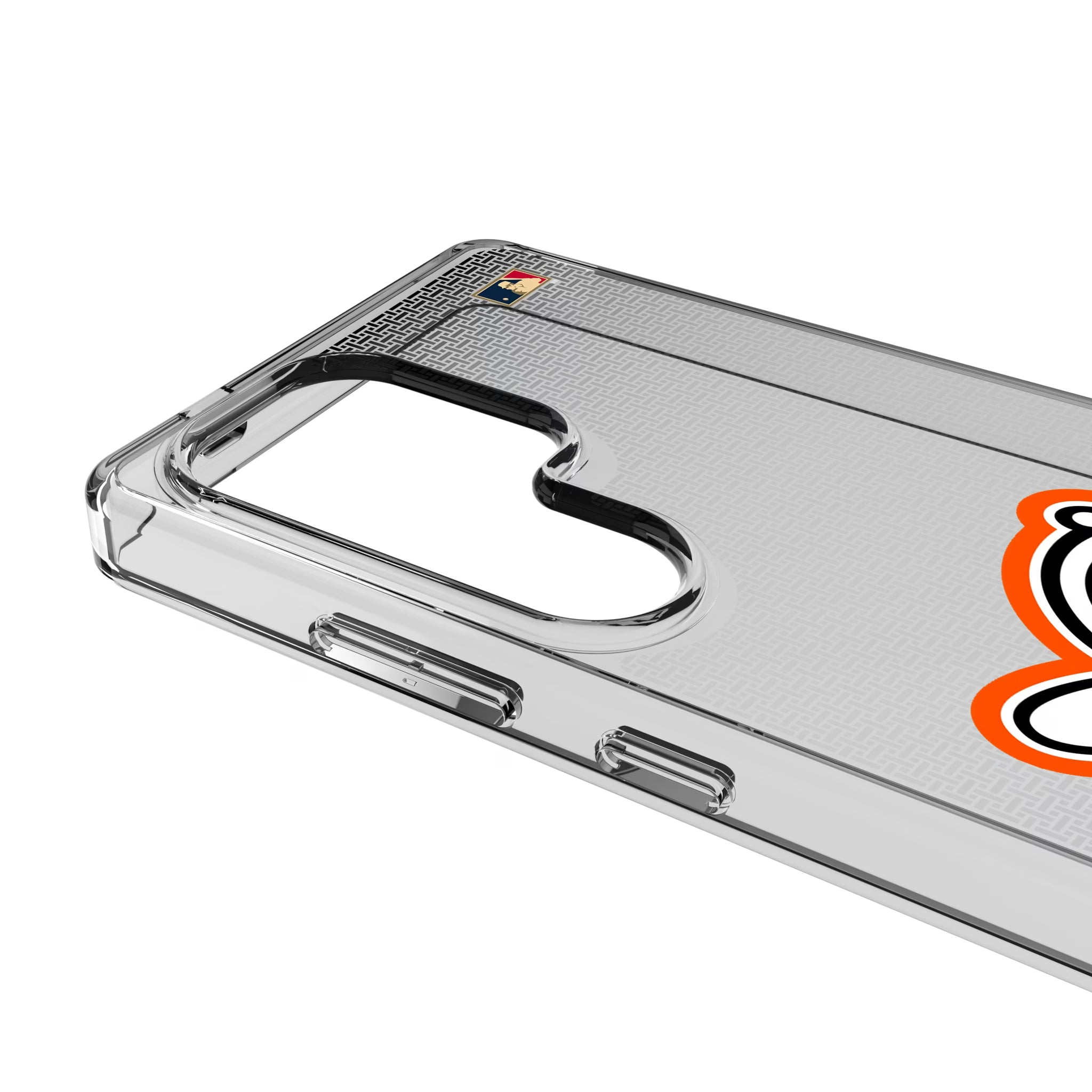 Baltimore Orioles 1955 - Cooperstown Collection Linen Galaxy Clear Phone Case for Samsung Galaxy - Detail