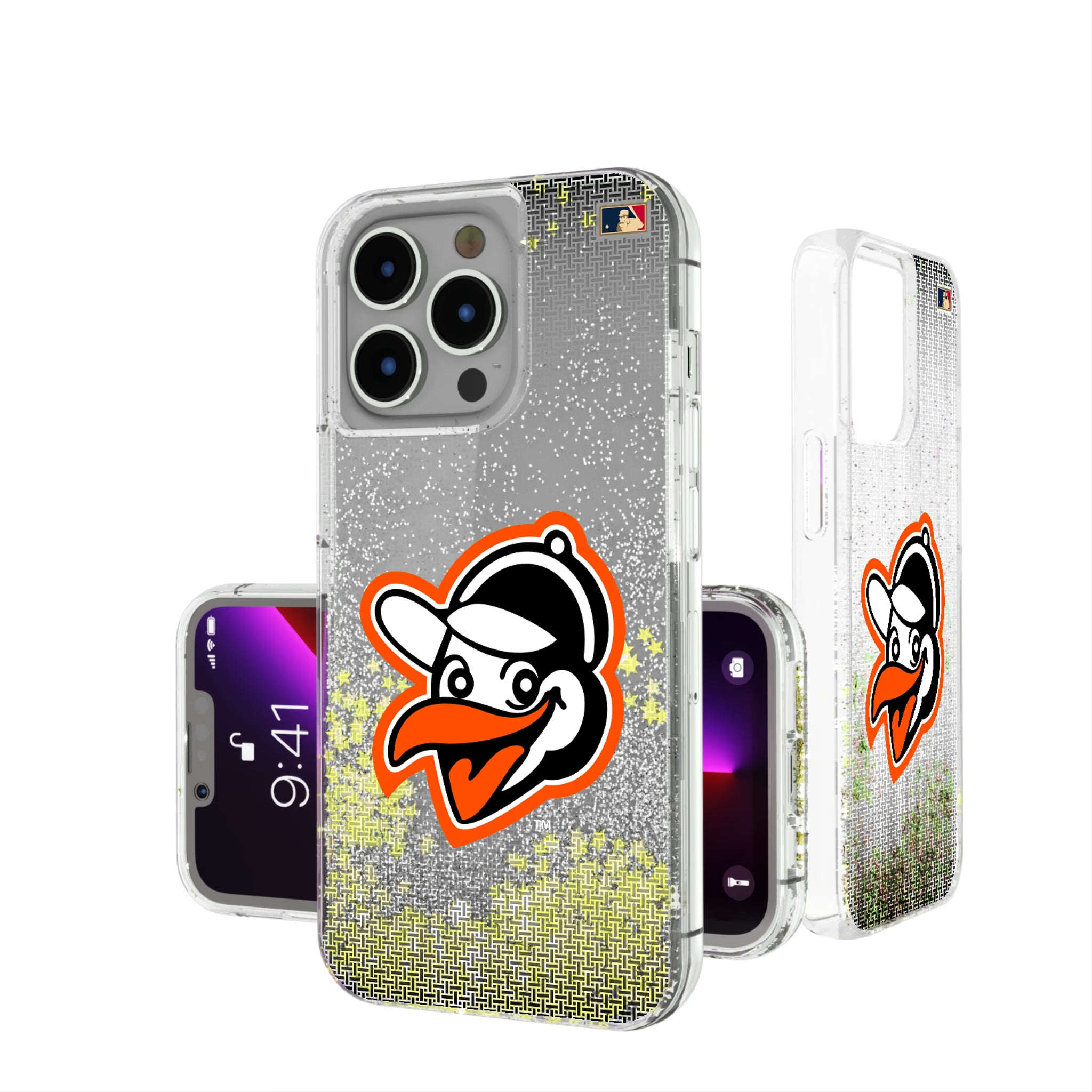 Baltimore Orioles 1955 - Cooperstown Collection Linen iPhone Glitter Phone Case for Apple iPhone