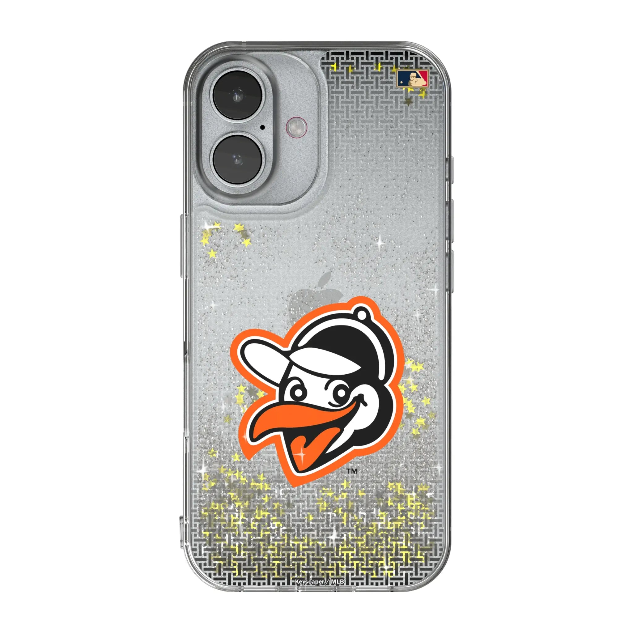 Baltimore Orioles 1955 - Cooperstown Collection Linen iPhone Glitter Phone Case for Apple iPhone