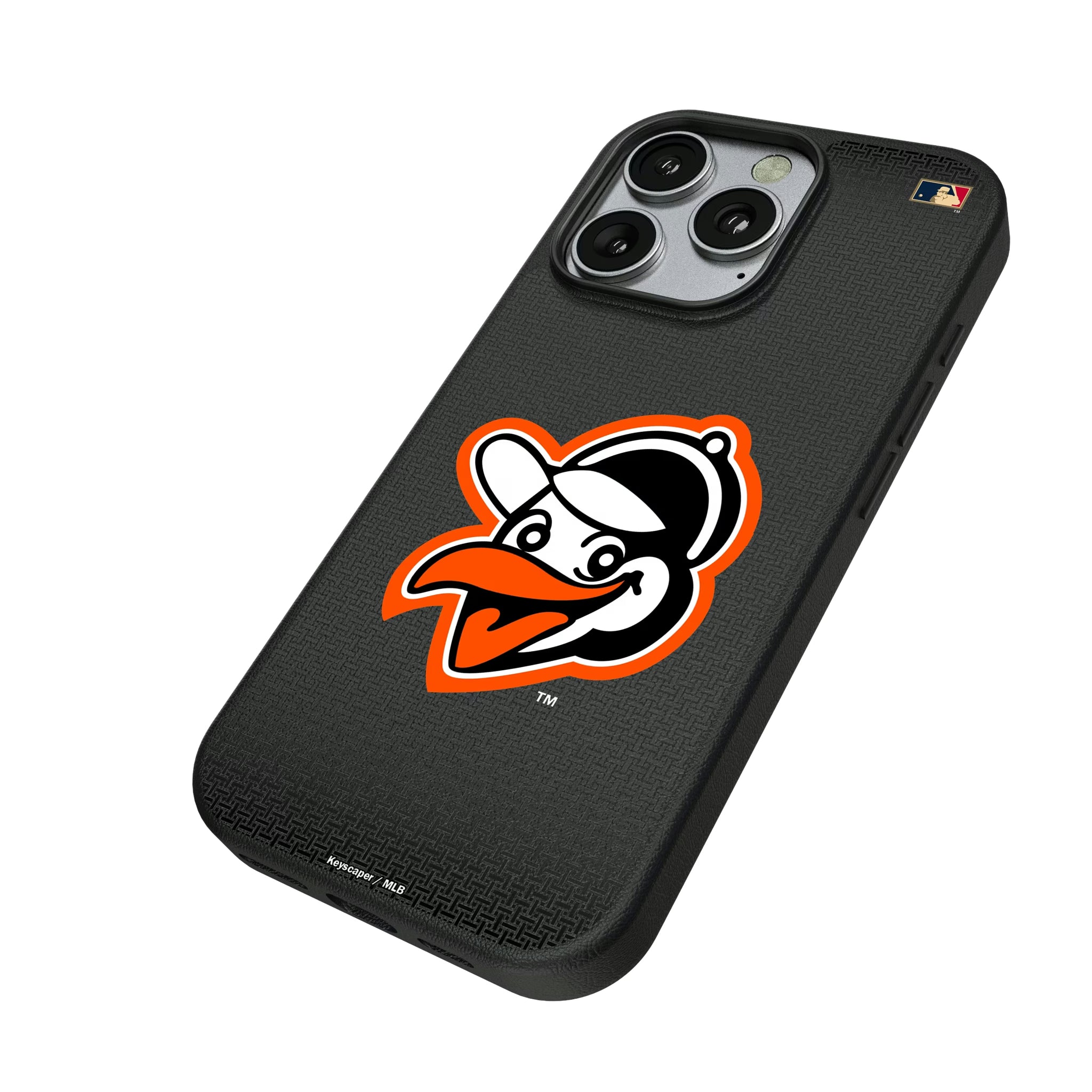Baltimore Orioles 1955 - Cooperstown Collection Linen iPhone MagSafe Compatible Phone Case for Apple iPhone - Isometric View
