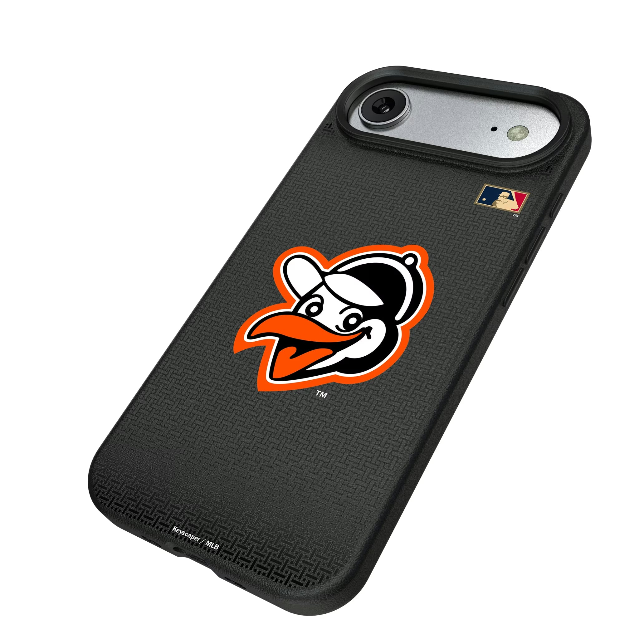 Baltimore Orioles 1955 - Cooperstown Collection Linen iPhone MagSafe Compatible Phone Case for Apple iPhone - Isometric View#Device_iPhone Air