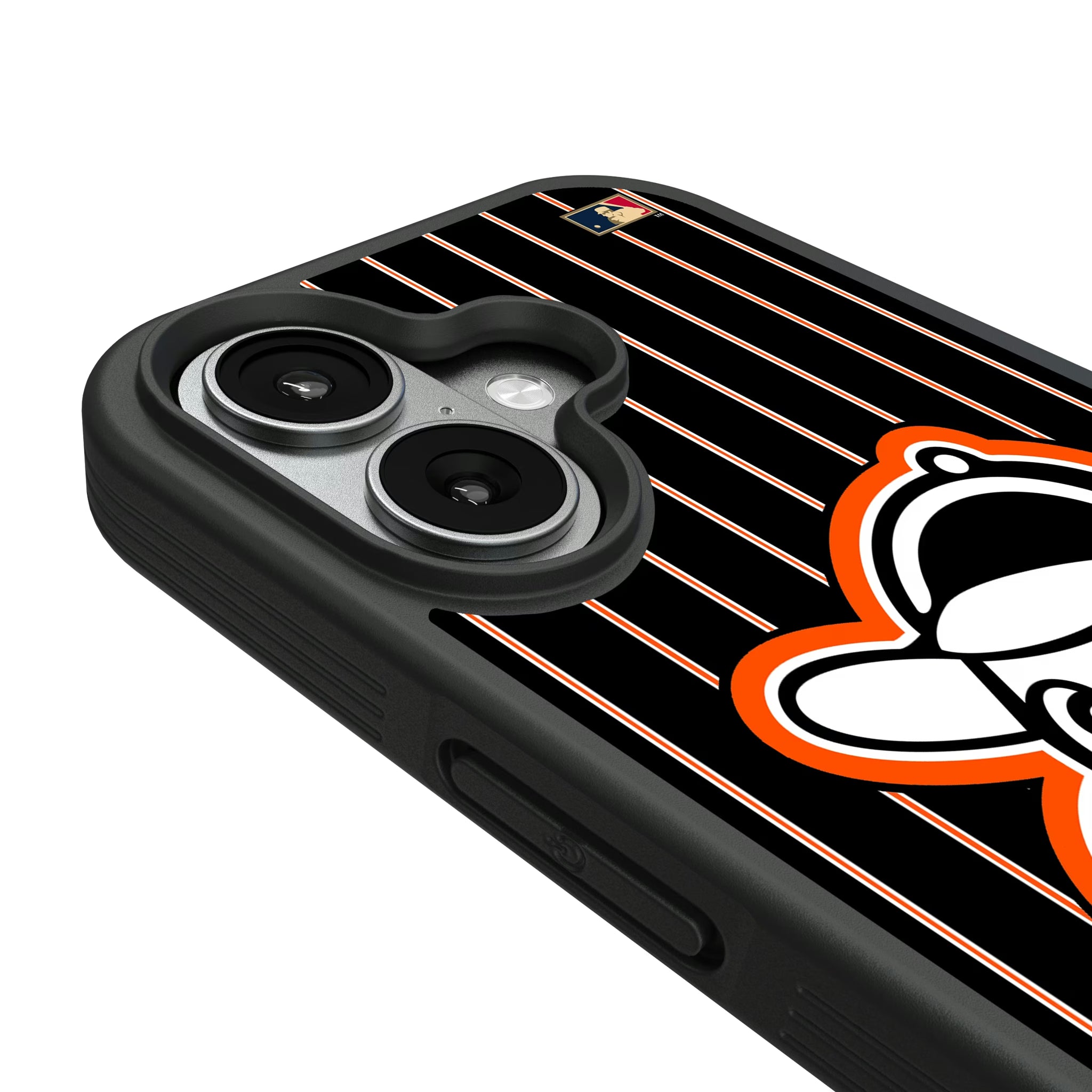 Baltimore Orioles 1955 - Cooperstown Collection Pinstripe iPhone Bump Phone Case for Apple iPhone - Detail#Device_iPhone 17