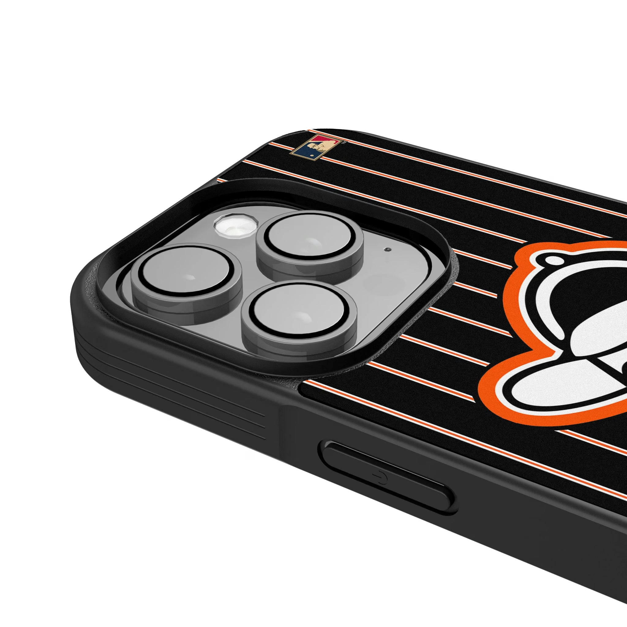Baltimore Orioles 1955 - Cooperstown Collection Pinstripe iPhone Bump Phone Case for Apple iPhone - Detail