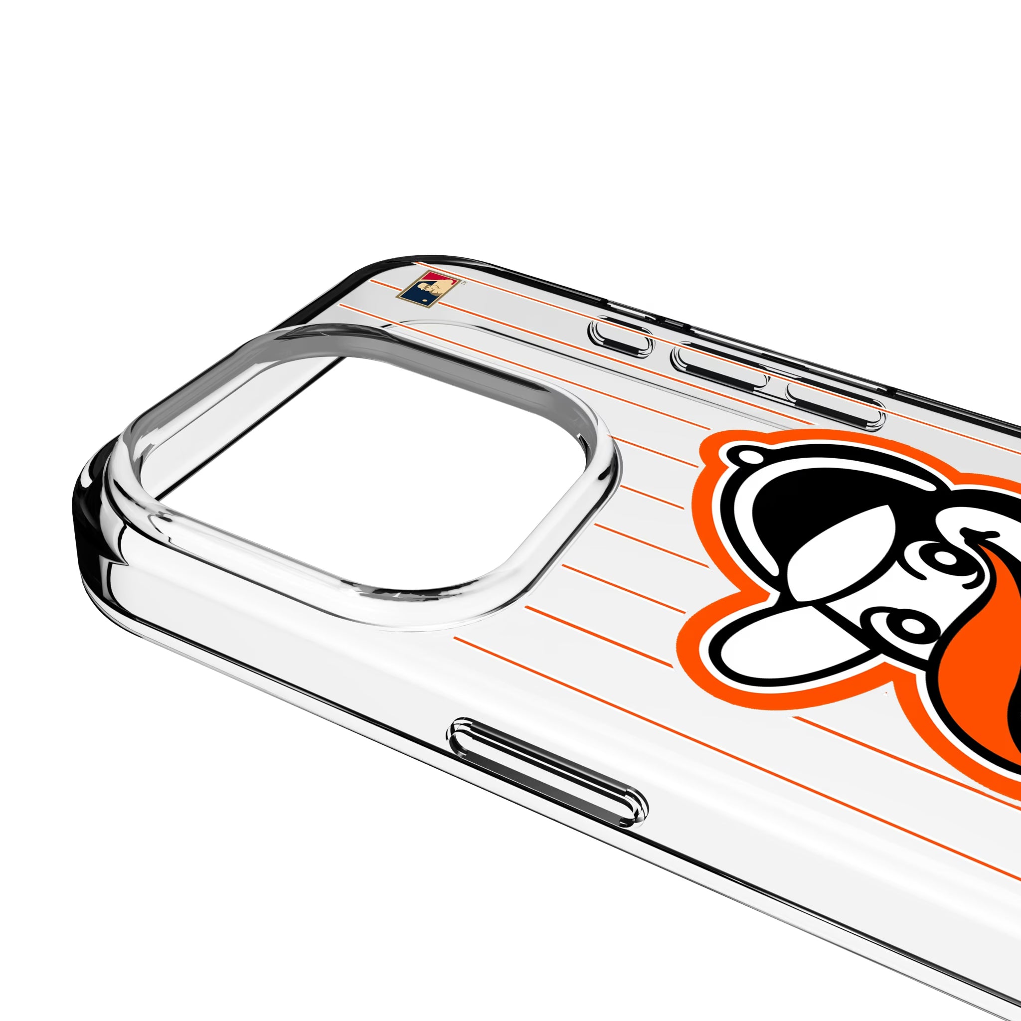 Baltimore Orioles 1955 - Cooperstown Collection Pinstripe iPhone Clear Phone Case for Apple iPhone - Detail