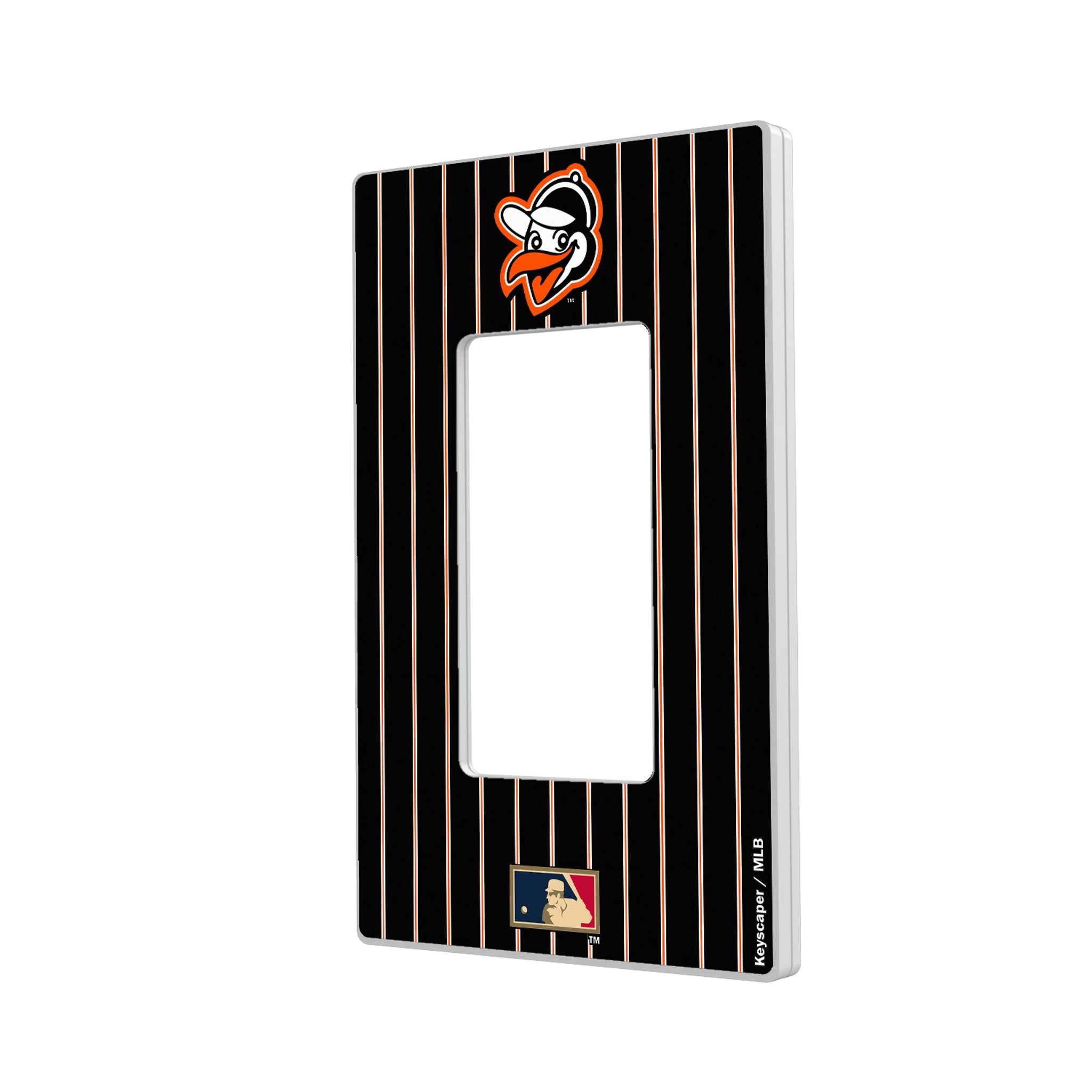 Baltimore Orioles 1955 - Cooperstown Collection Pinstripe Hidden-Screw Light Switch Plate#Style_Single Rocker
