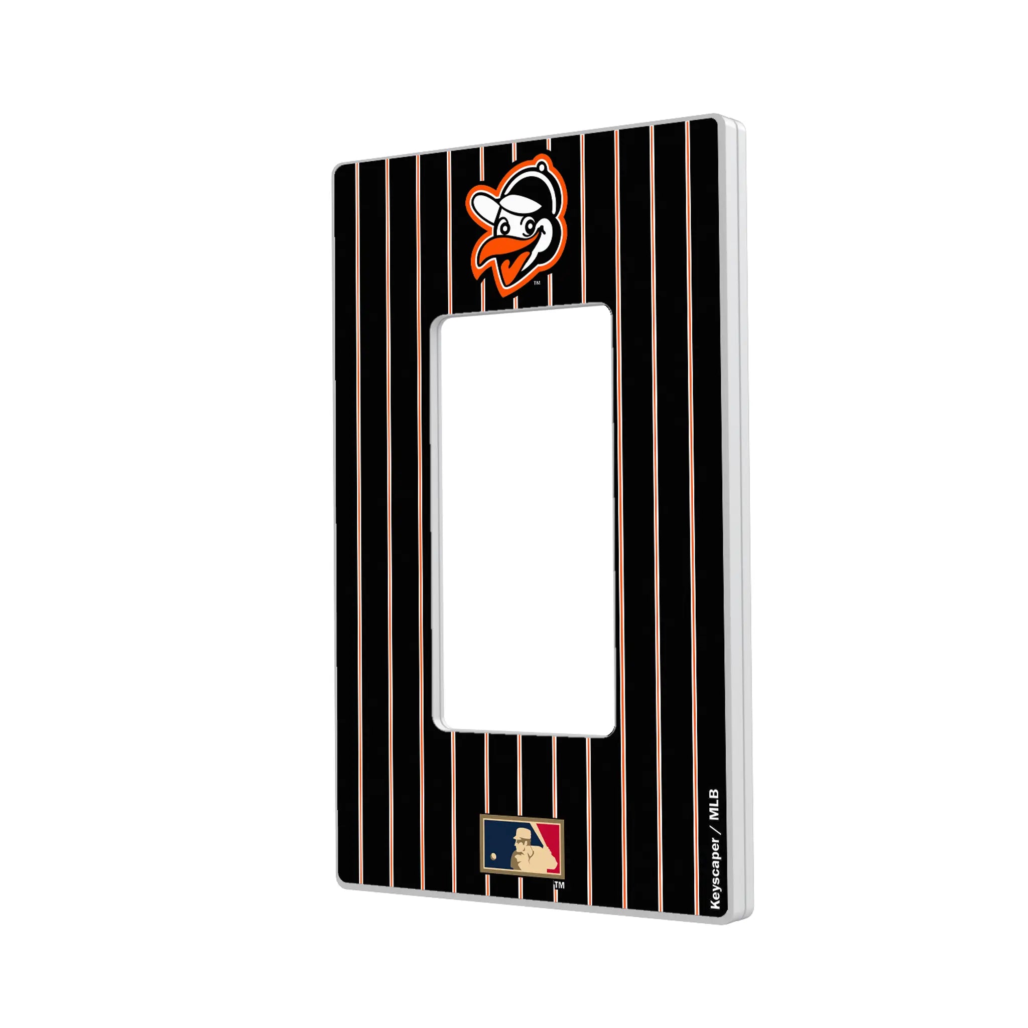 Baltimore Orioles 1955 - Cooperstown Collection Pinstripe Hidden-Screw Light Switch Plate#Style_Single Rocker