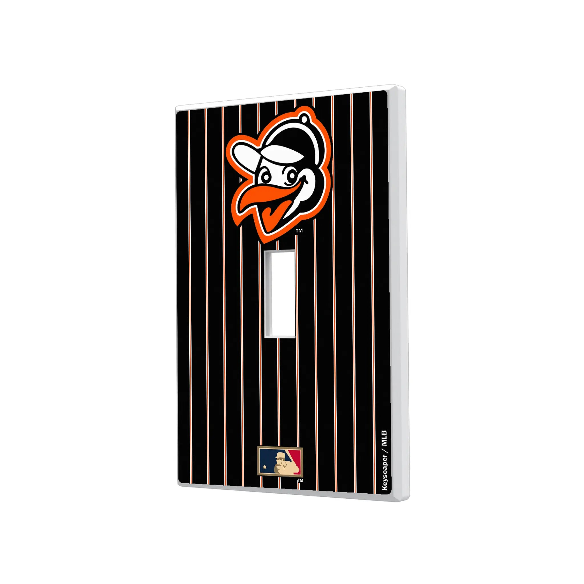 Baltimore Orioles 1955 - Cooperstown Collection Pinstripe Hidden-Screw Light Switch Plate#Style_Single Toggle
