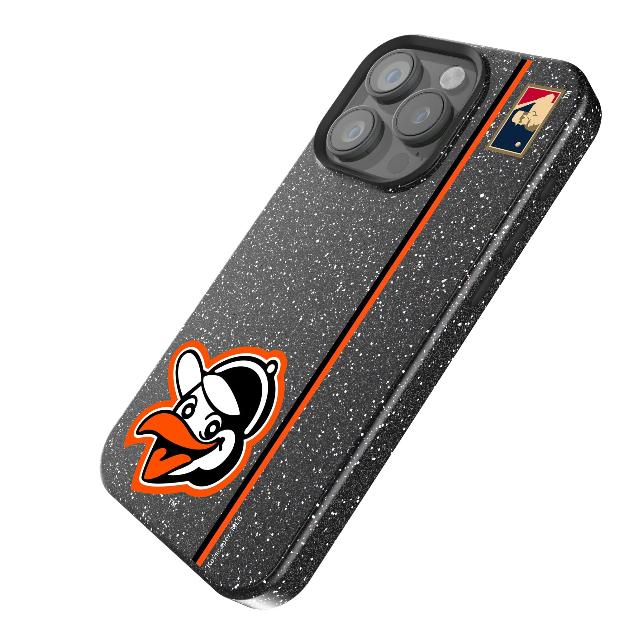 Baltimore Orioles 1955 - Cooperstown Collection Sidebar iPhone Bling Phone Case for Apple iPhone - Isometric View