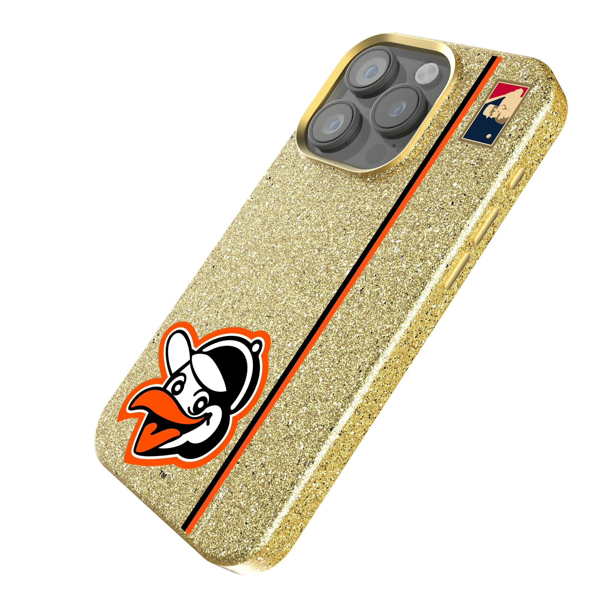 Baltimore Orioles 1955 - Cooperstown Collection Sidebar iPhone Bling Phone Case for Apple iPhone - Isometric View