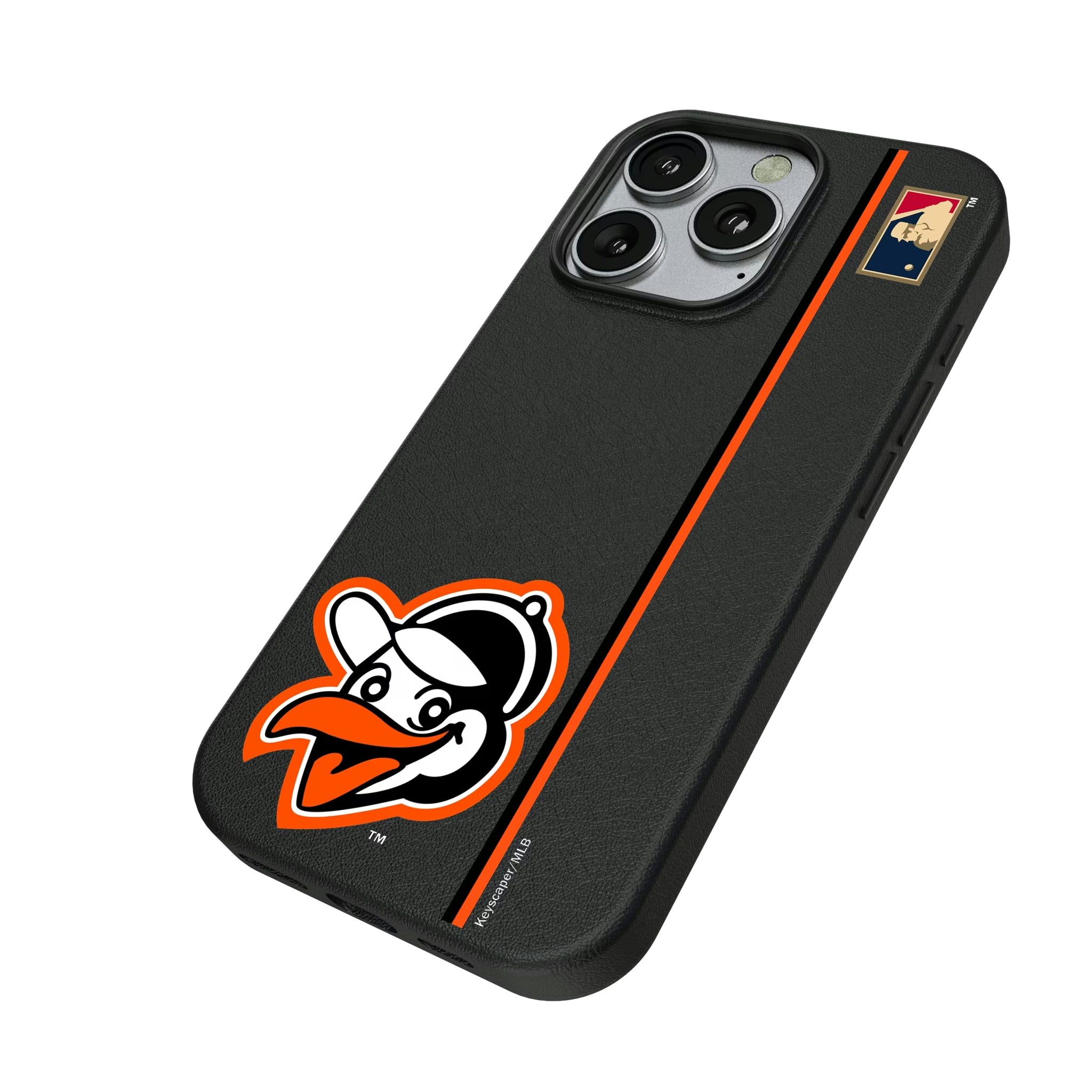 Baltimore Orioles 1955 - Cooperstown Collection Sidebar iPhone MagSafe Compatible Phone Case for Apple iPhone - Isometric View