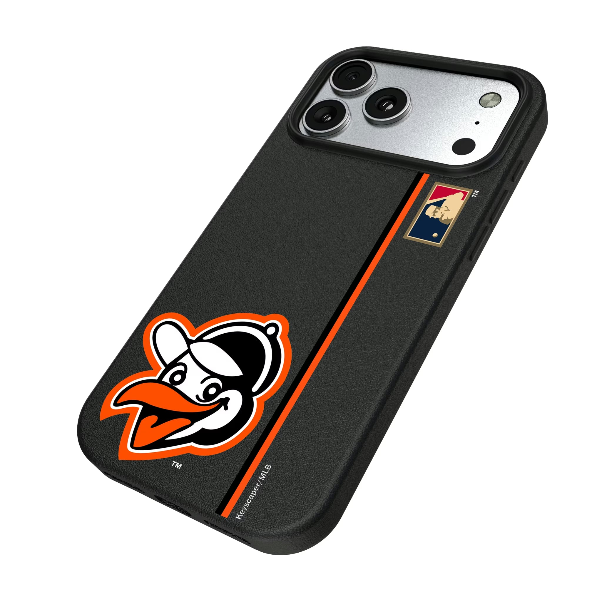 Baltimore Orioles 1955 - Cooperstown Collection Sidebar iPhone MagSafe Compatible Phone Case for Apple iPhone - Isometric View#Device_iPhone 17 Pro Max