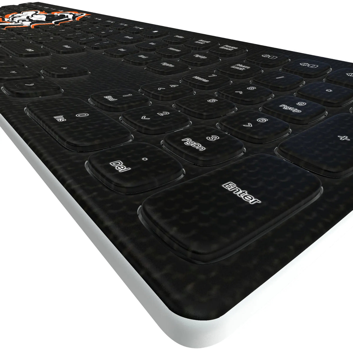 Baltimore Orioles 1955 - Cooperstown Collection Solid KKB605 Curved Wireless Keyboard - Detail