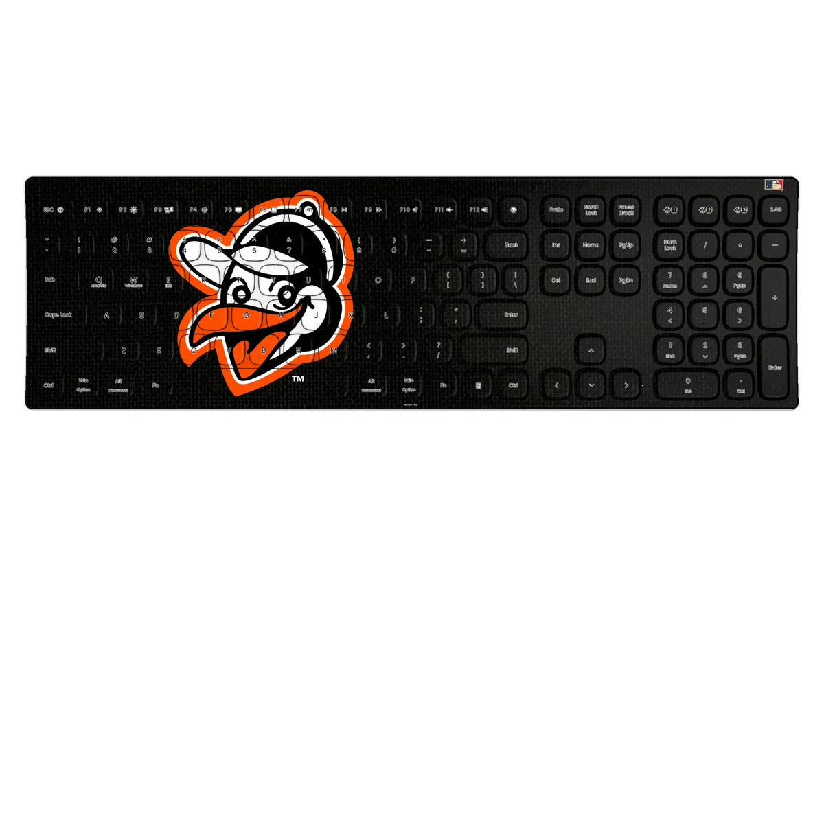 Baltimore Orioles 1955 - Cooperstown Collection Solid KKB605 Curved Wireless Keyboard