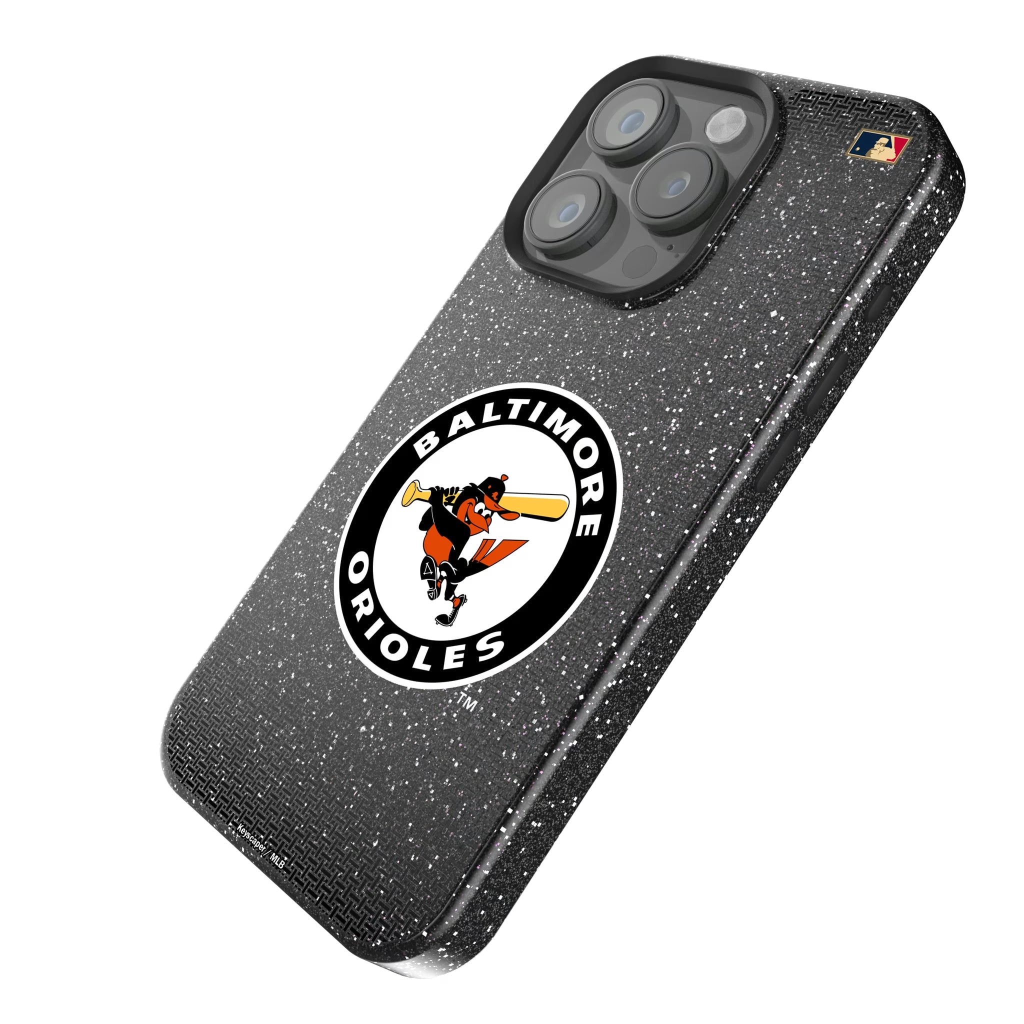 Baltimore Orioles 1966-1969 - Cooperstown Collection Linen iPhone Bling Phone Case for Apple iPhone - Isometric View