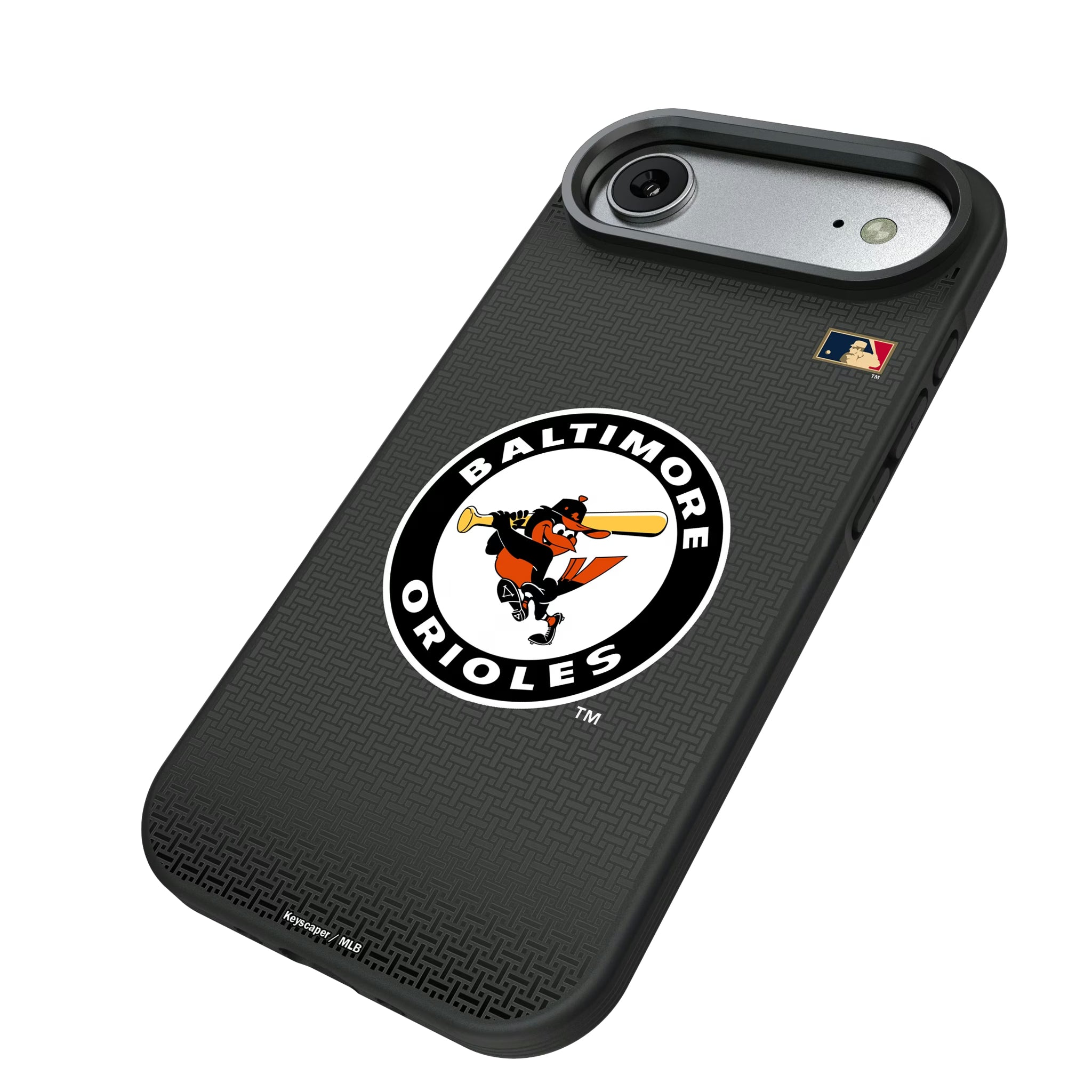 Baltimore Orioles 1966-1969 - Cooperstown Collection Linen iPhone Bump Phone Case for Apple iPhone - Isometric View#Device_iPhone Air