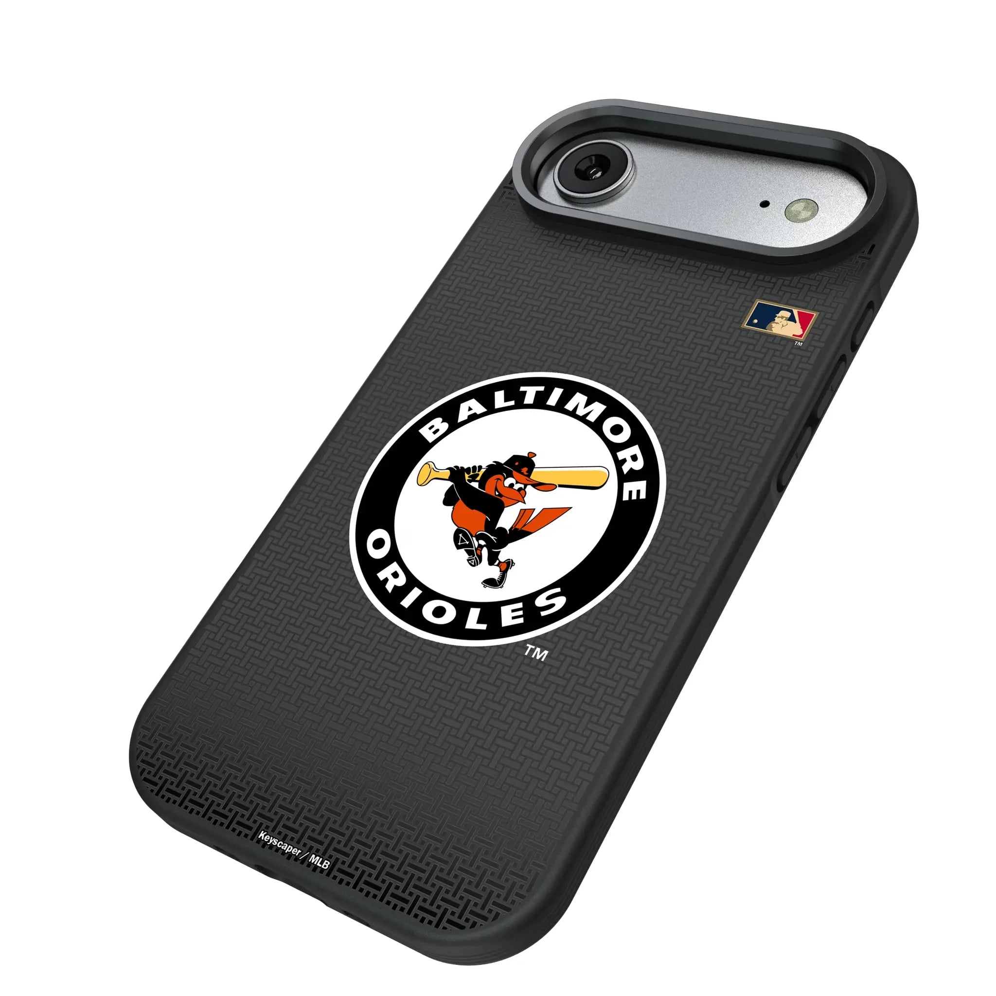 Baltimore Orioles 1966-1969 - Cooperstown Collection Linen iPhone Bump Phone Case for Apple iPhone - Isometric View#Device_iPhone Air