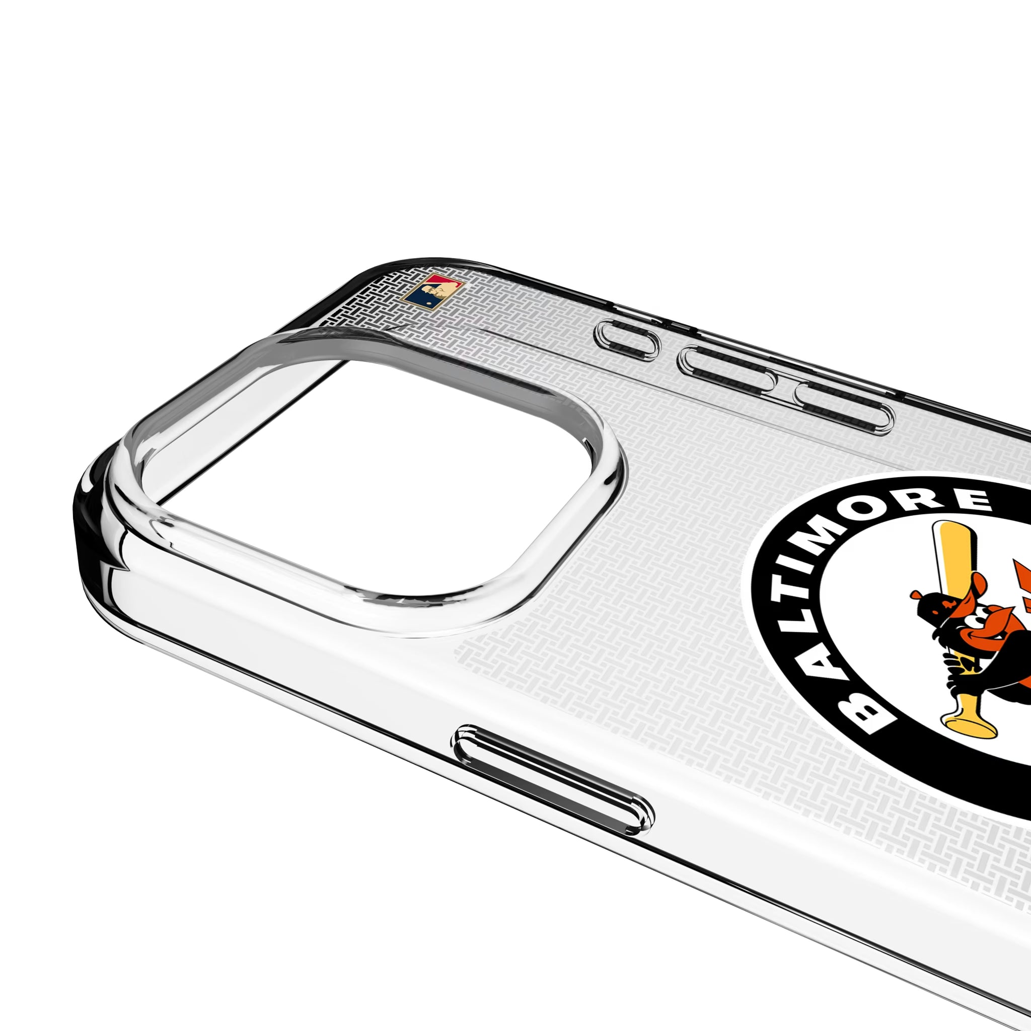 Baltimore Orioles 1966-1969 - Cooperstown Collection Linen iPhone Clear Phone Case for Apple iPhone - Detail