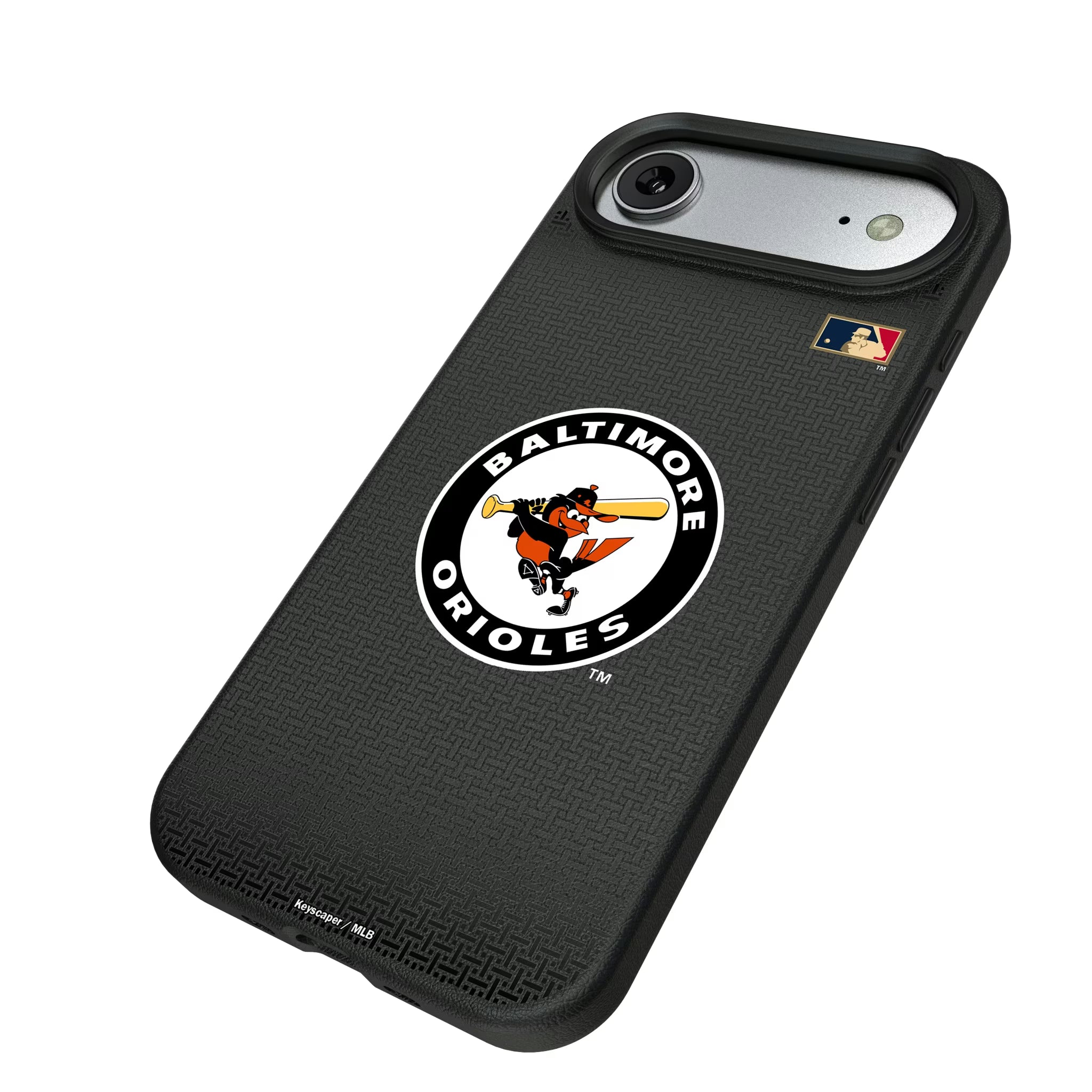 Baltimore Orioles 1966-1969 - Cooperstown Collection Linen iPhone MagSafe Compatible Phone Case for Apple iPhone - Isometric View#Device_iPhone Air