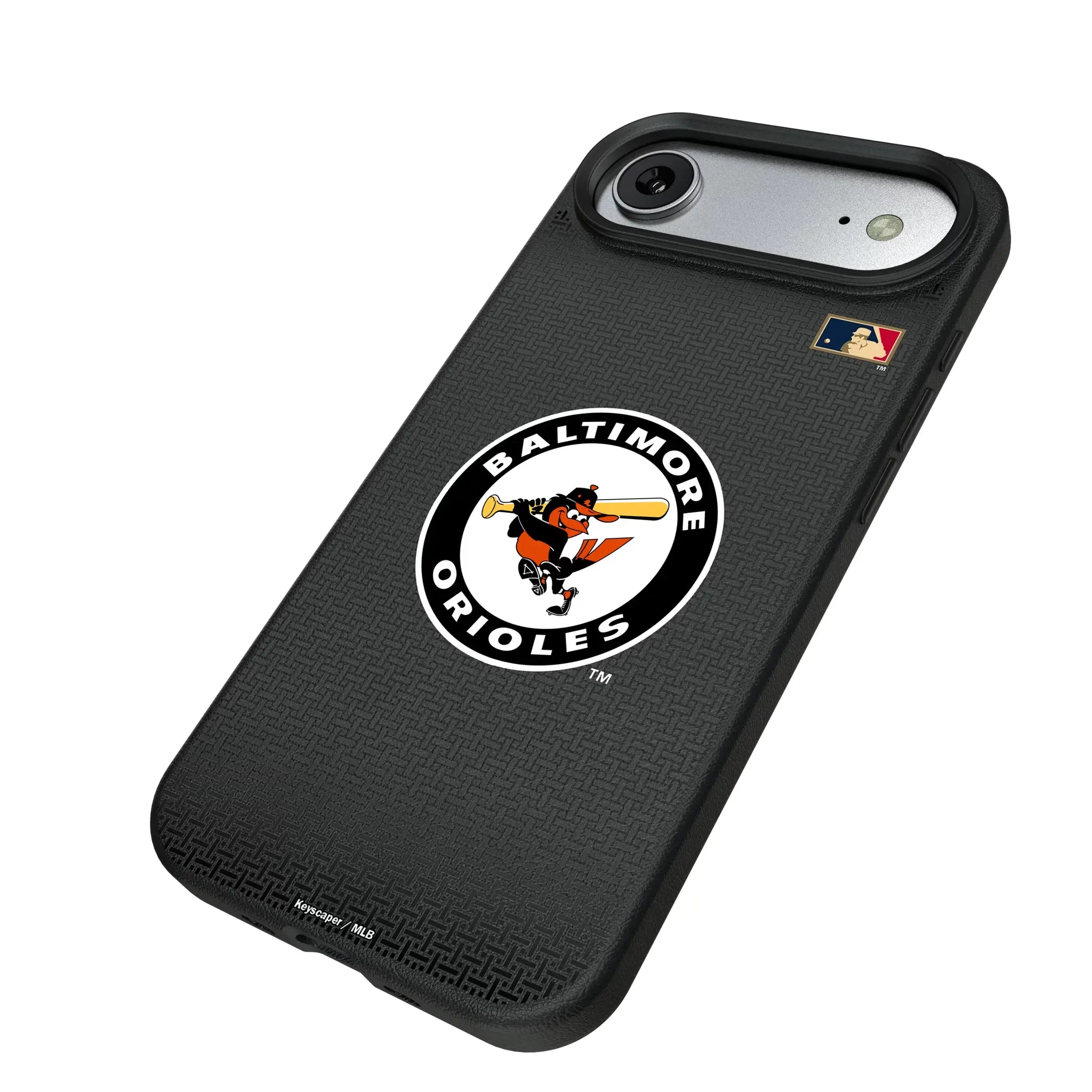 Baltimore Orioles 1966-1969 - Cooperstown Collection Linen iPhone MagSafe Compatible Phone Case for Apple iPhone - Isometric View#Device_iPhone Air