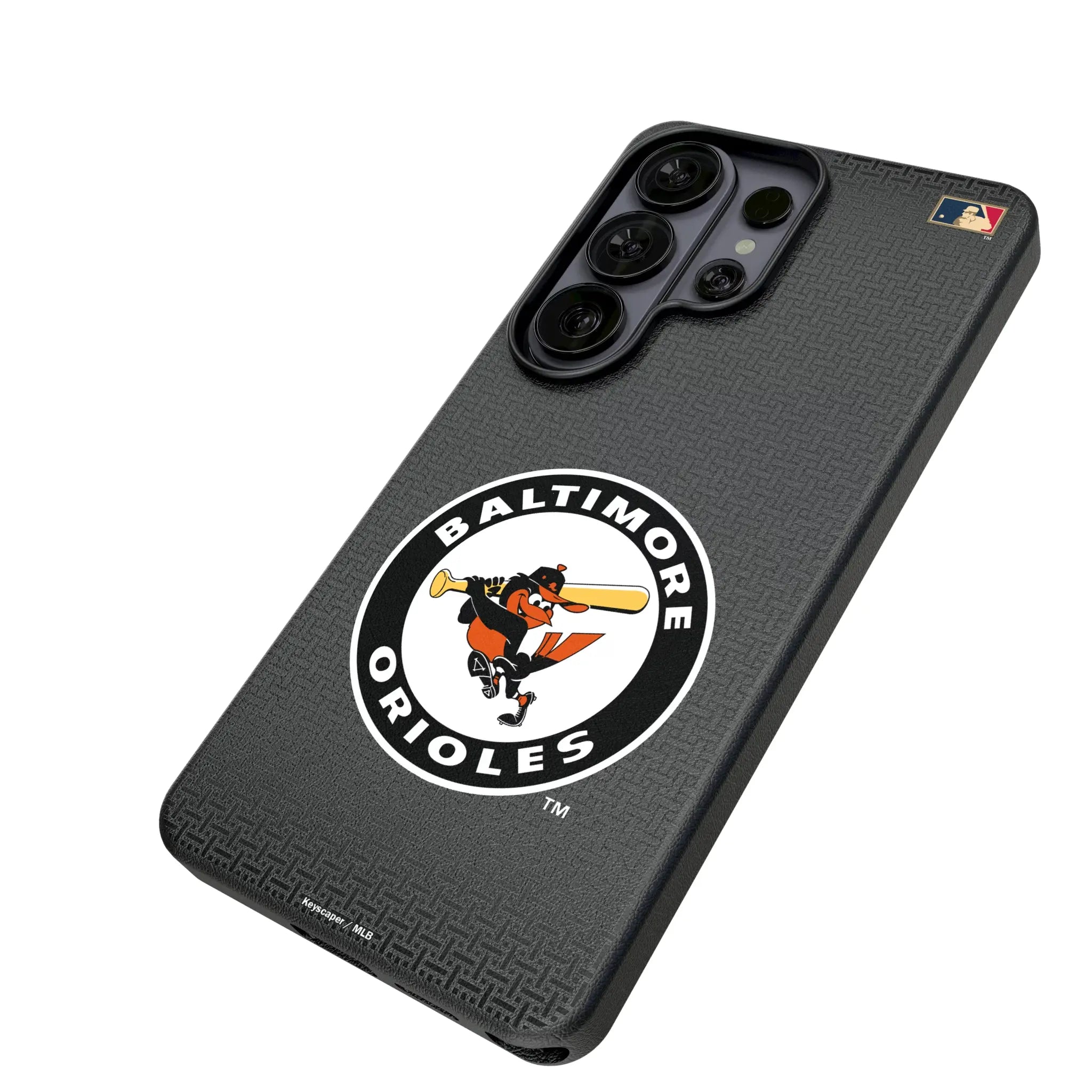 Baltimore Orioles 1966-1969 - Cooperstown Collection Linen Galaxy MagSafe Compatible Phone Case for Samsung Galaxy - Isometric View#Device_Galaxy S26 Ultra