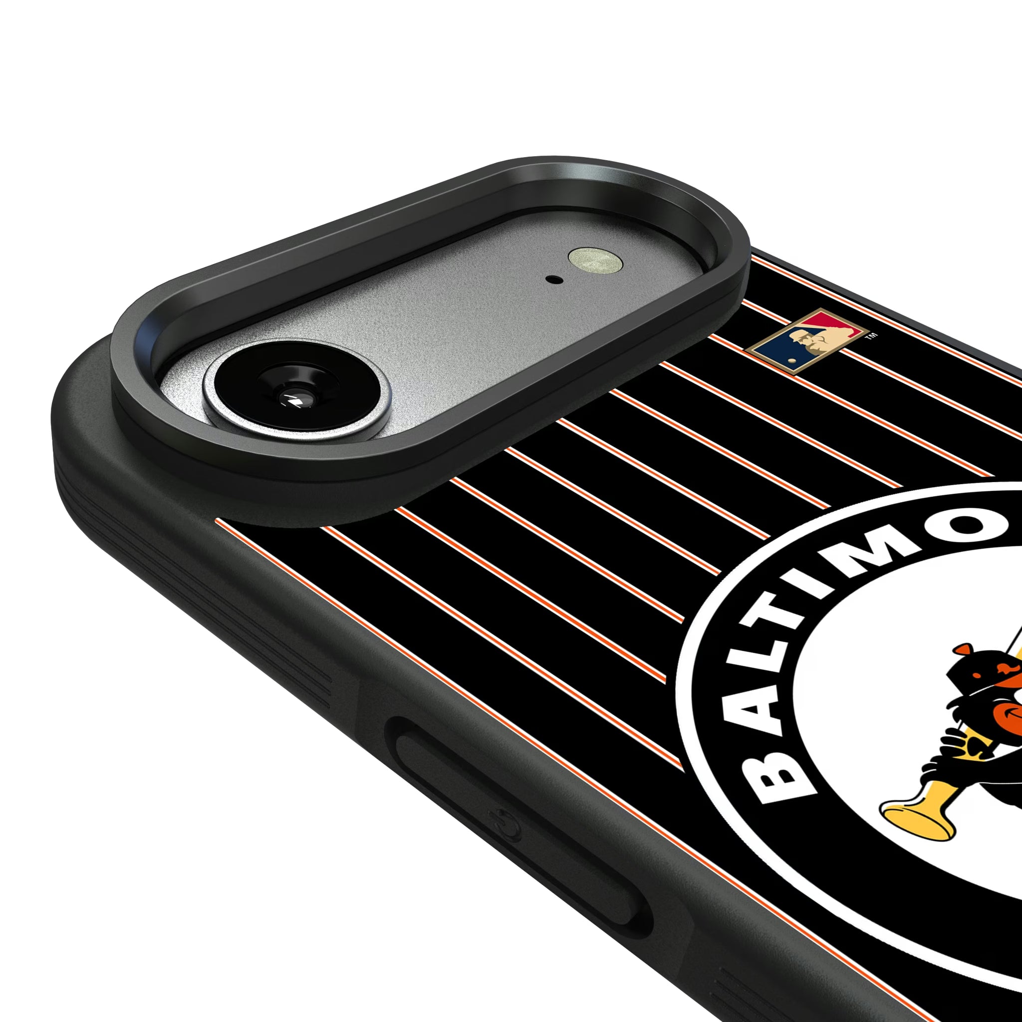 Baltimore Orioles 1966-1969 - Cooperstown Collection Pinstripe iPhone Bump Phone Case for Apple iPhone - Detail#Device_iPhone Air