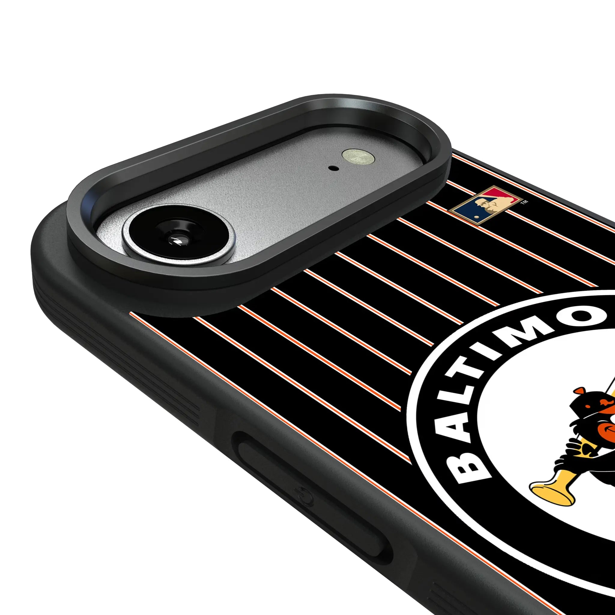 Baltimore Orioles 1966-1969 - Cooperstown Collection Pinstripe iPhone Bump Phone Case for Apple iPhone - Detail#Device_iPhone Air