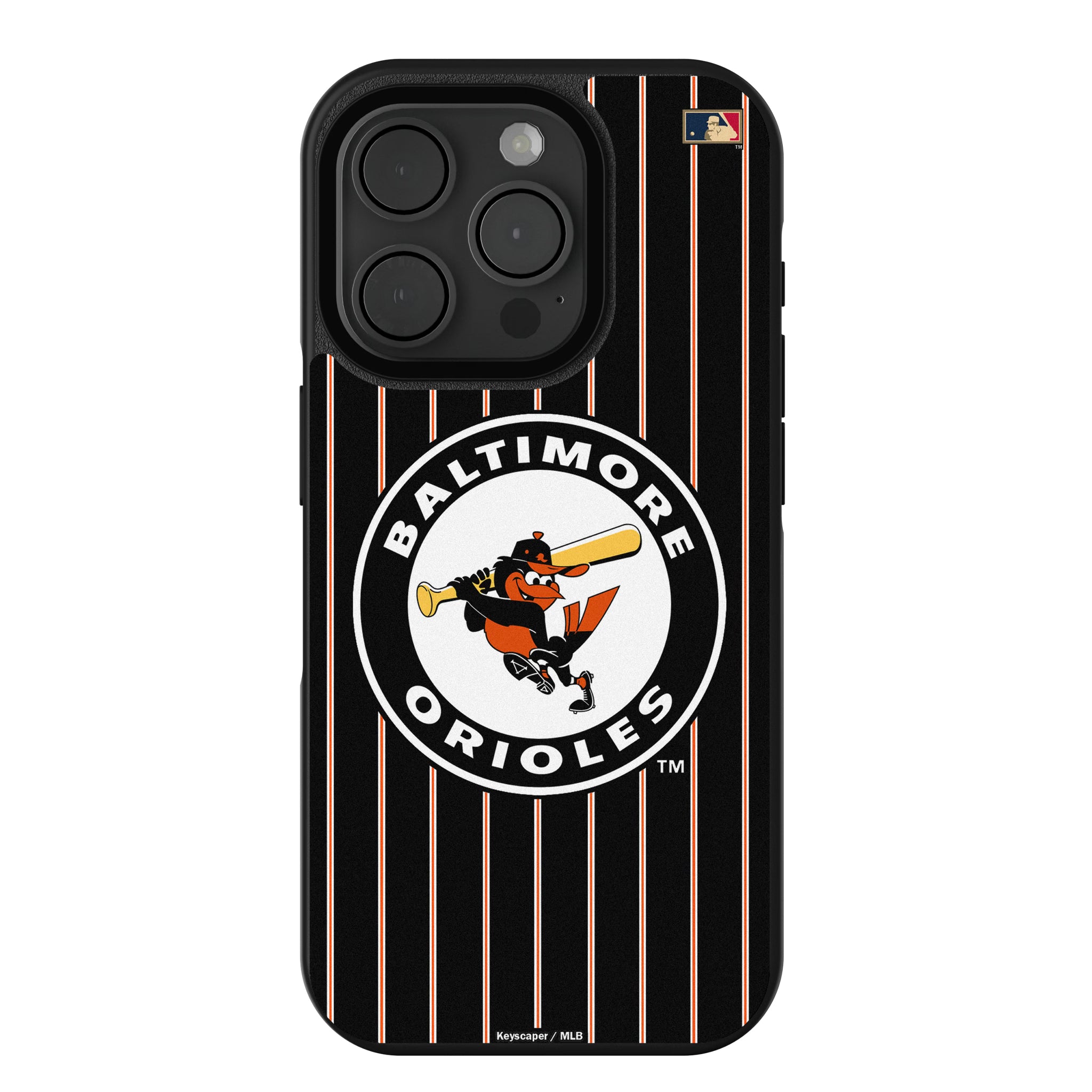 Baltimore Orioles 1966-1969 - Cooperstown Collection Pinstripe iPhone Bump Phone Case for Apple iPhone