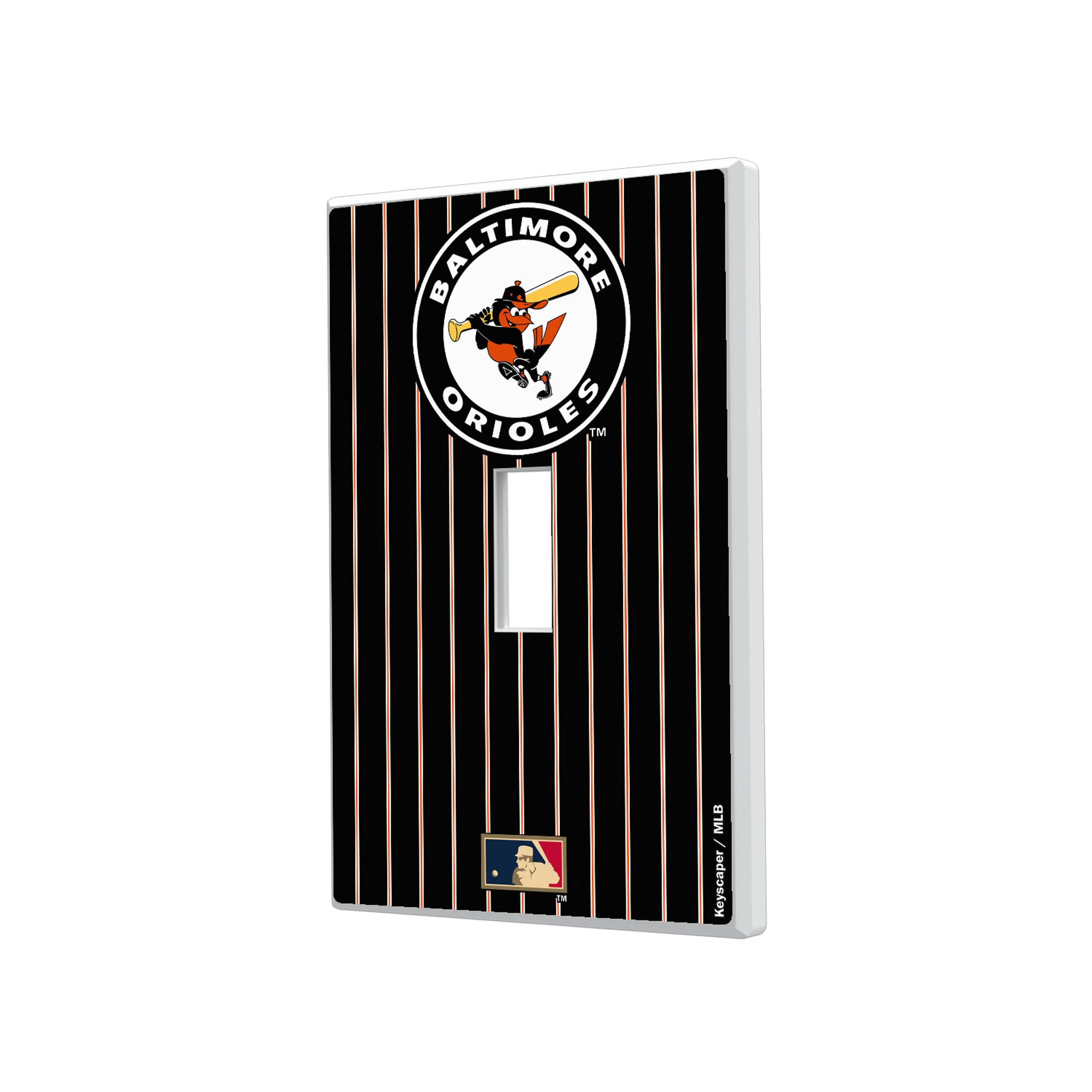 Baltimore Orioles 1966-1969 - Cooperstown Collection Pinstripe Hidden-Screw Light Switch Plate#Style_Single Toggle