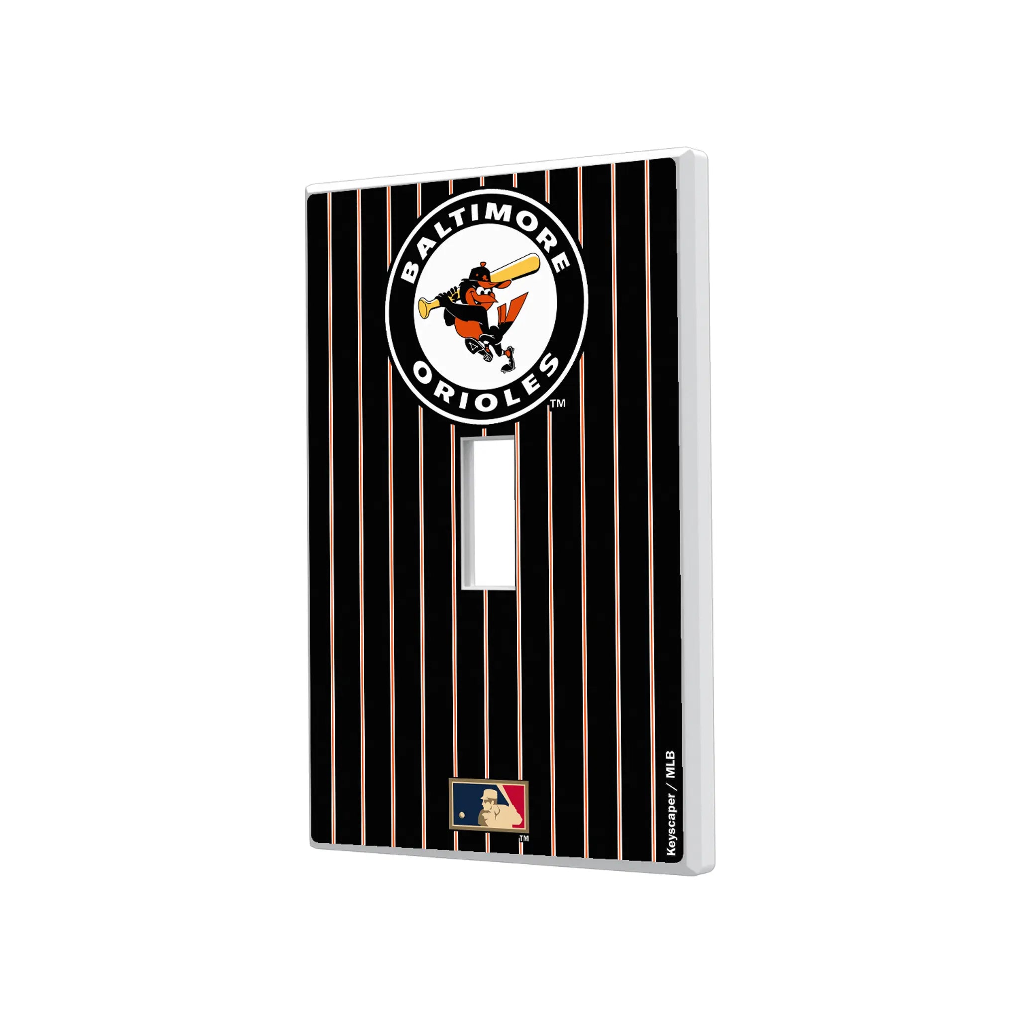 Baltimore Orioles 1966-1969 - Cooperstown Collection Pinstripe Hidden-Screw Light Switch Plate#Style_Single Toggle