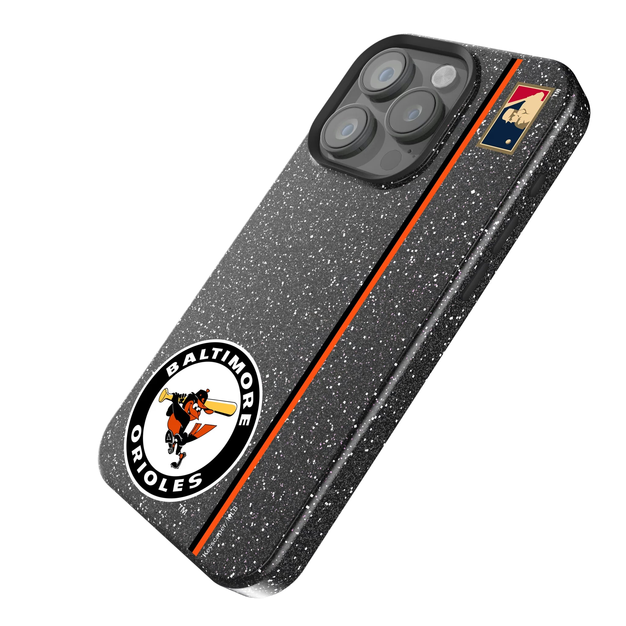 Baltimore Orioles 1966-1969 - Cooperstown Collection Sidebar iPhone Bling Phone Case for Apple iPhone - Isometric View
