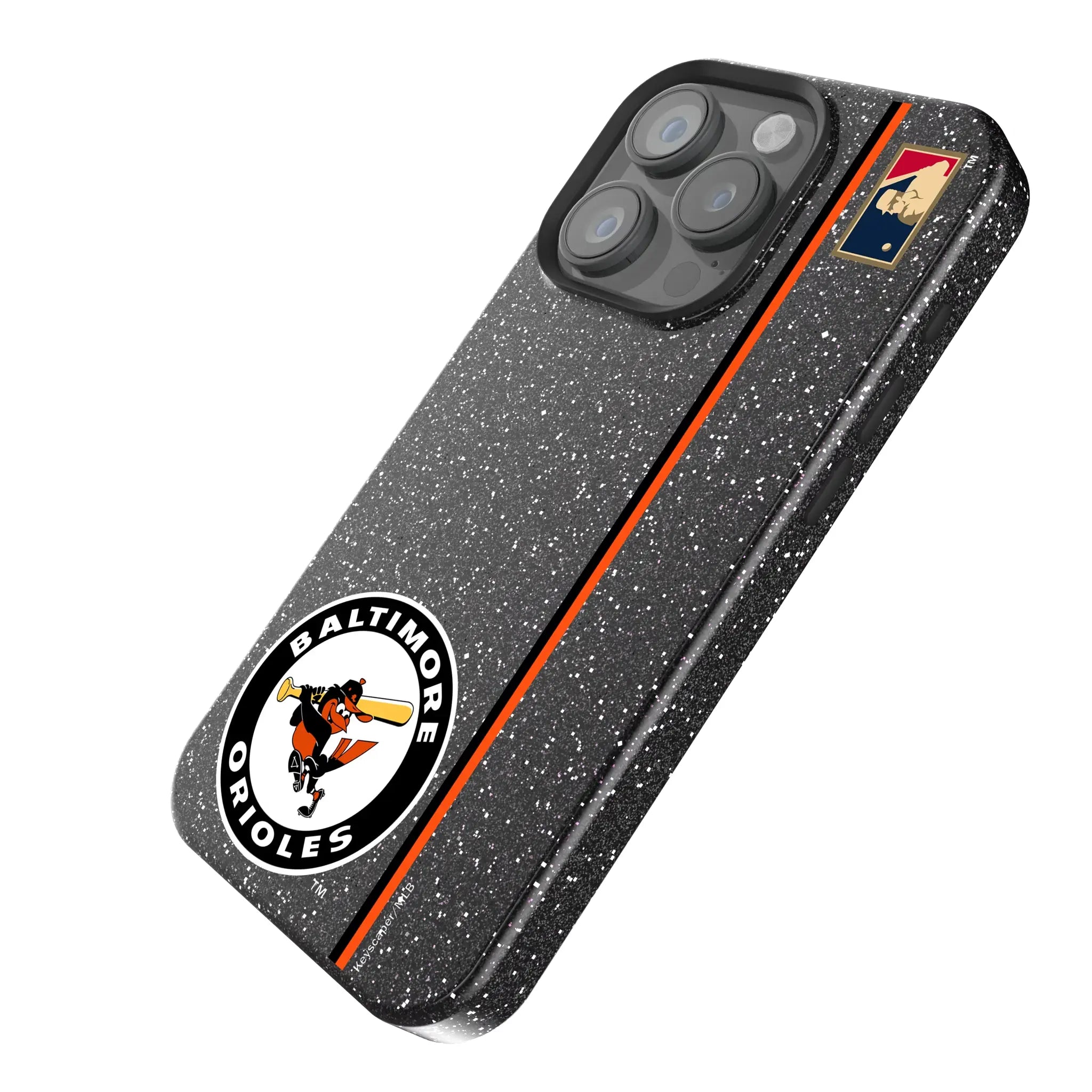 Baltimore Orioles 1966-1969 - Cooperstown Collection Sidebar iPhone Bling Phone Case for Apple iPhone - Isometric View