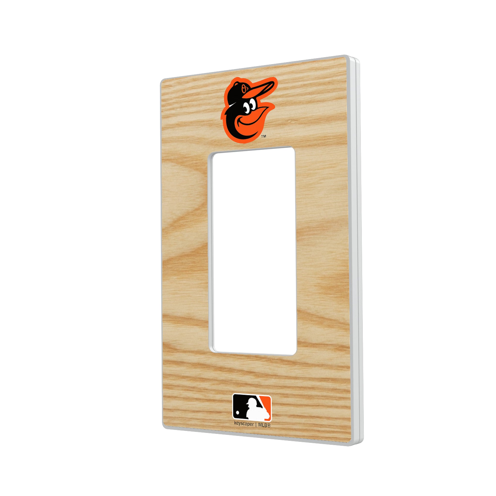 Baltimore Orioles Baseball Bat Hidden-Screw Light Switch Plate#Style_Single Rocker