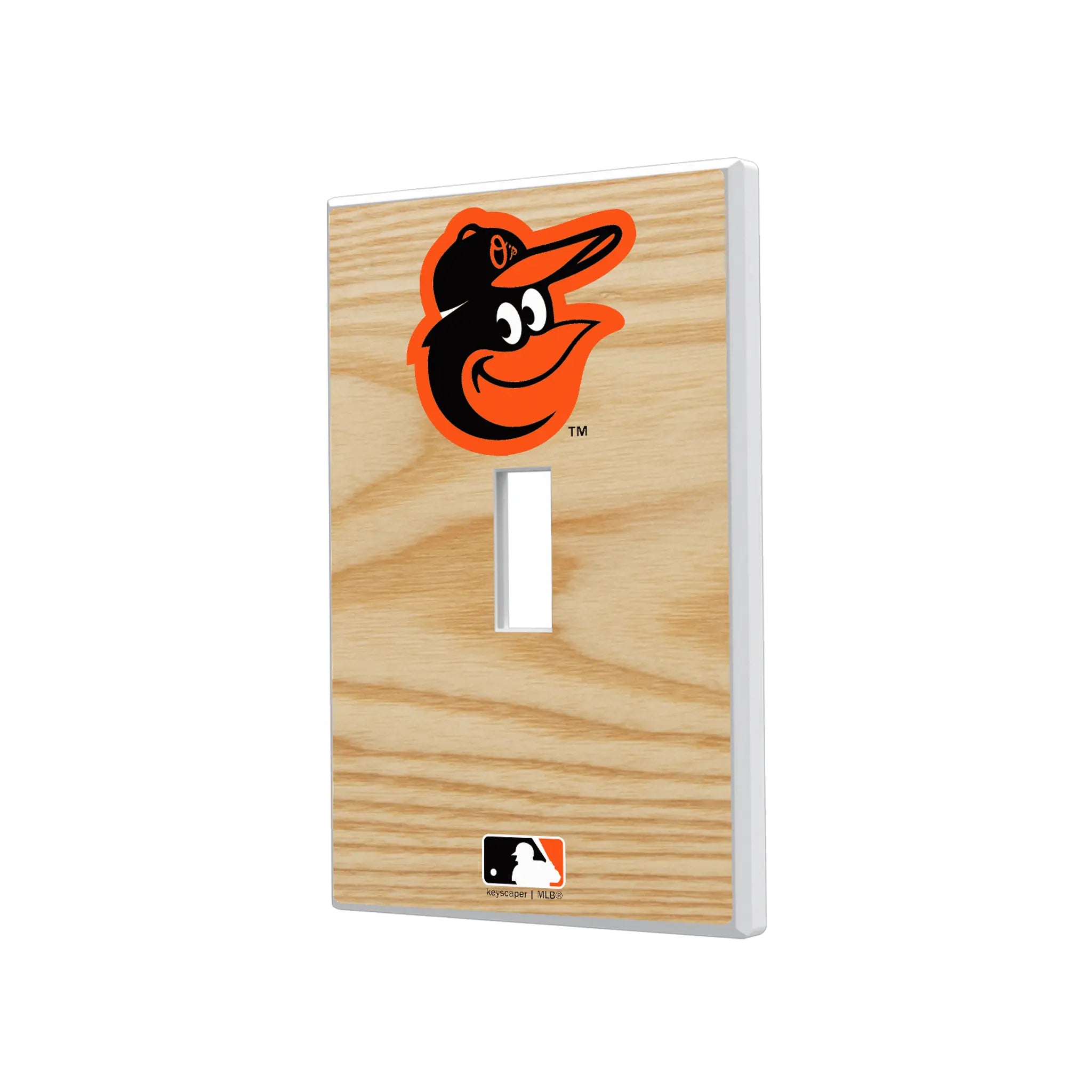 Baltimore Orioles Baseball Bat Hidden-Screw Light Switch Plate#Style_Single Toggle