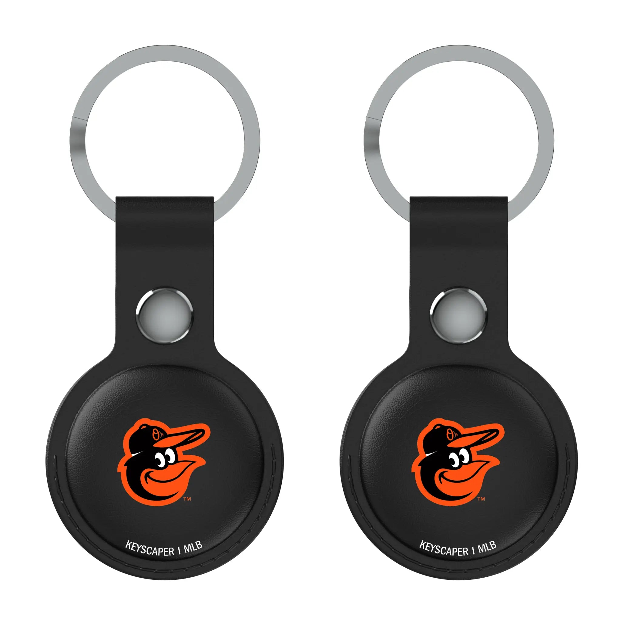 Baltimore Orioles Insignia AirTag Black Airtag Holder 2-Pack