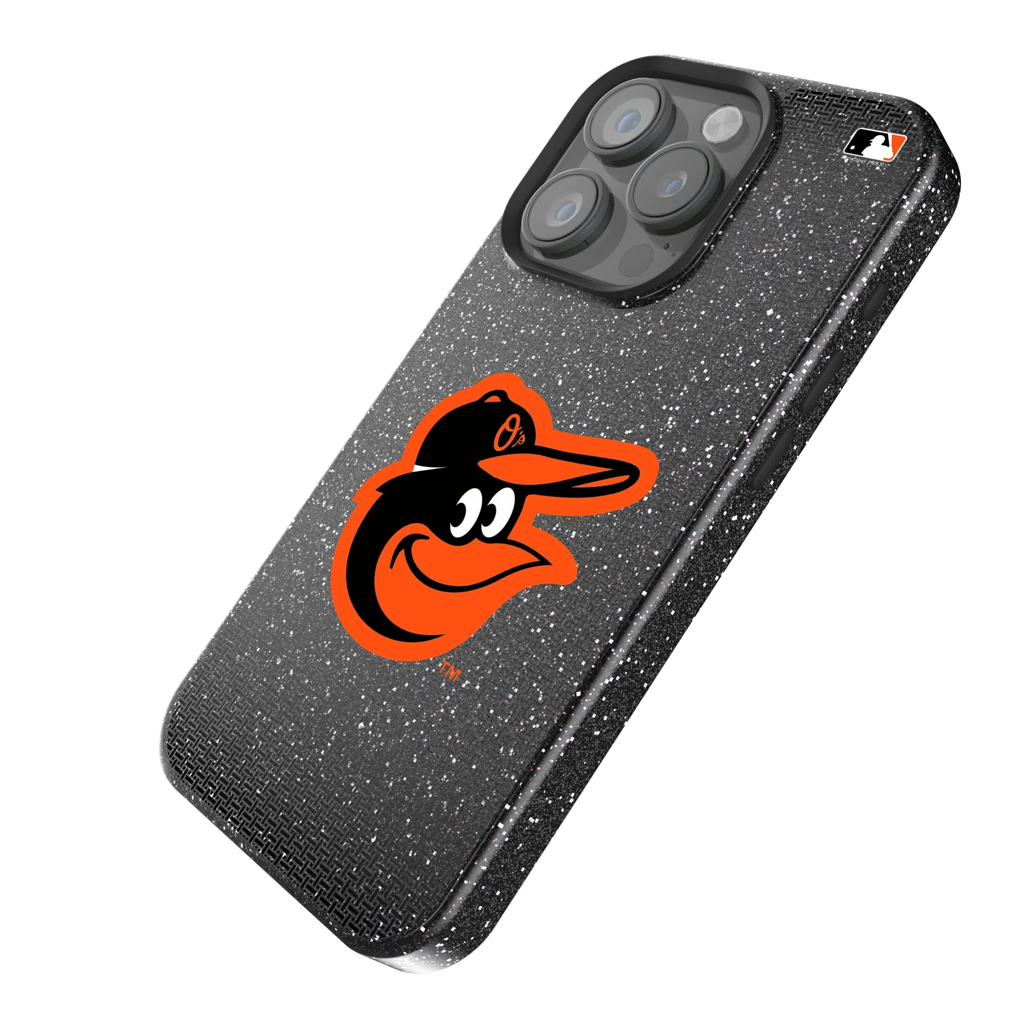 Baltimore Orioles Linen iPhone Bling Phone Case for Apple iPhone - Isometric View