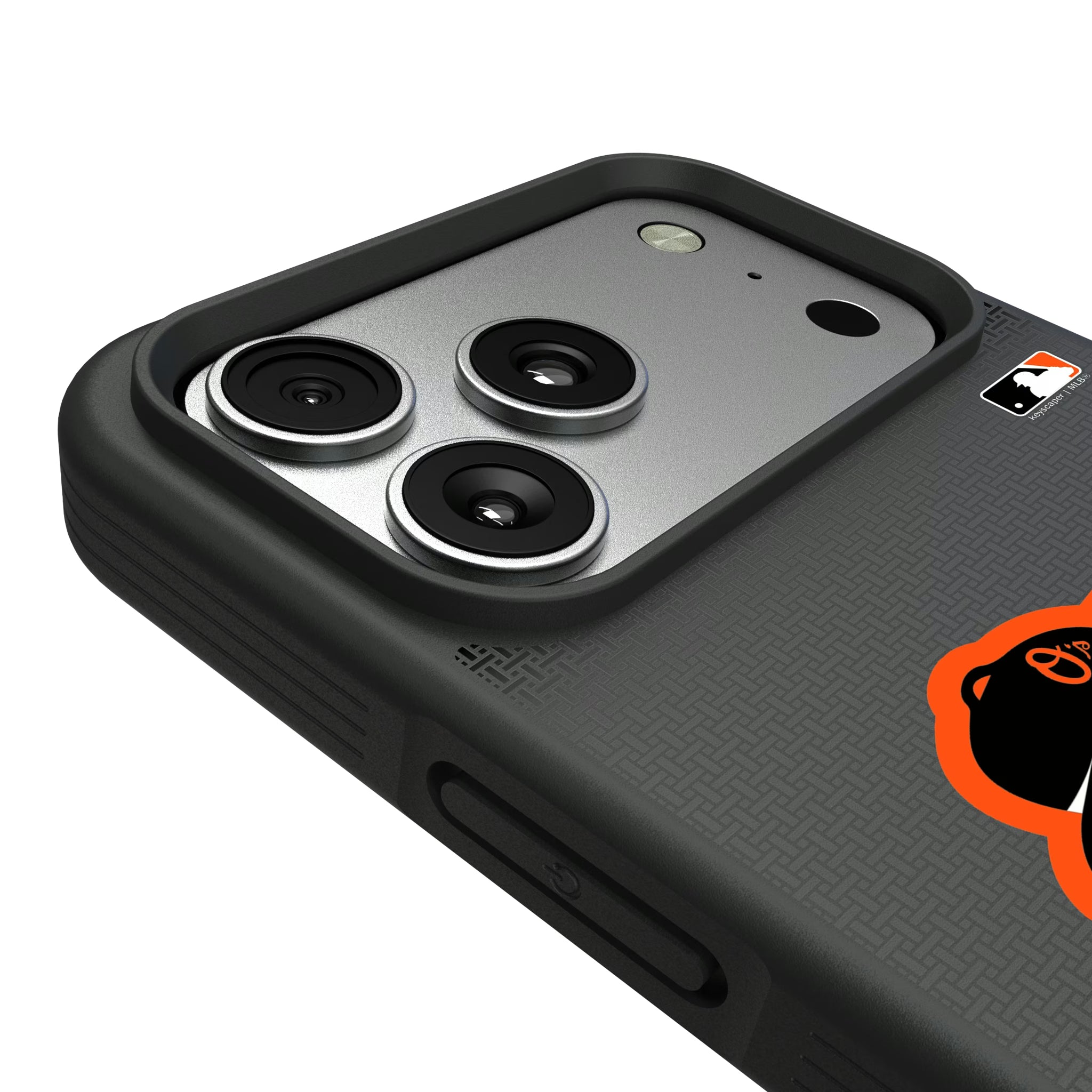 Baltimore Orioles Linen iPhone Bump Phone Case for Apple iPhone - Detail#Device_iPhone 17 Pro Max