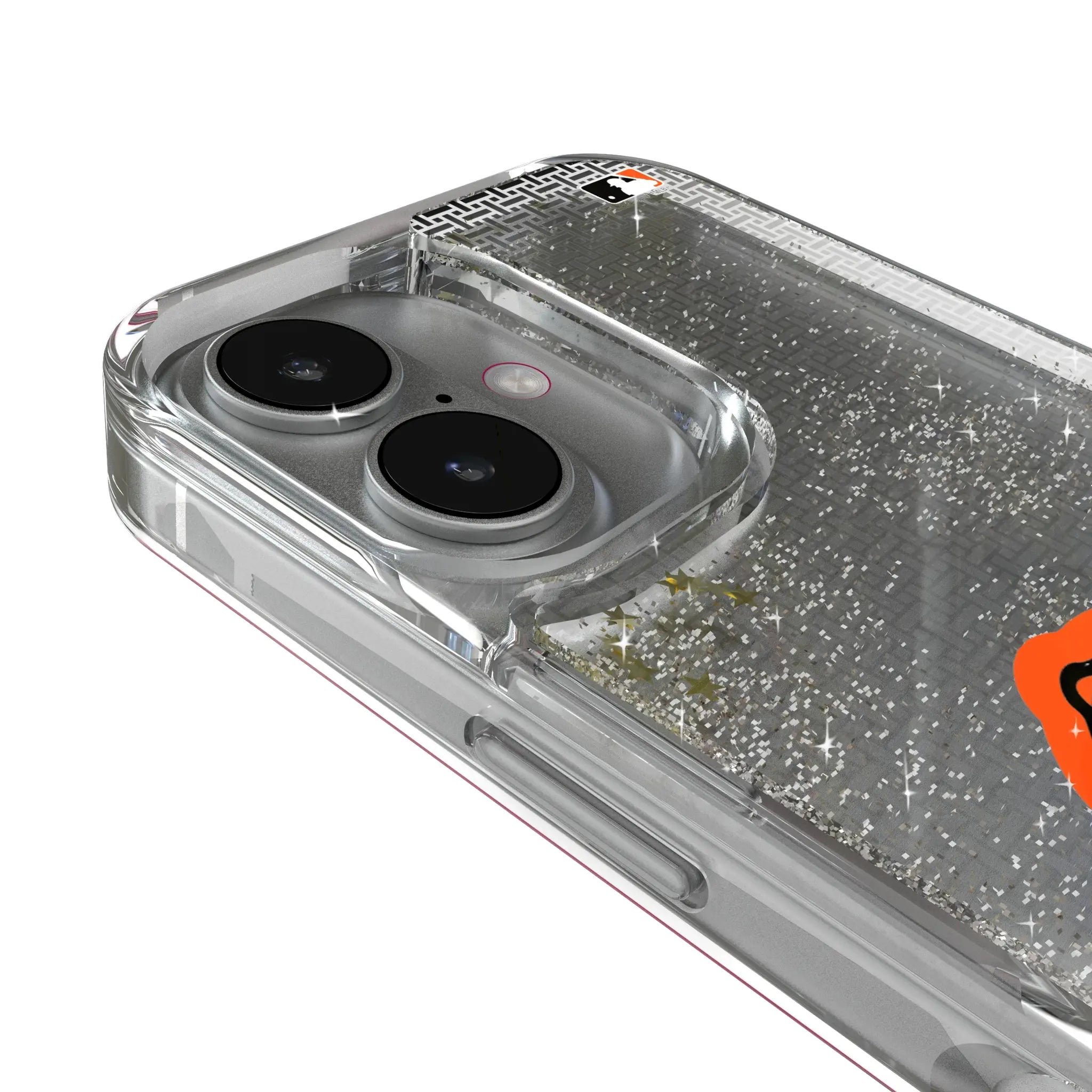 Baltimore Orioles Linen iPhone Glitter Phone Case for Apple iPhone - Detail