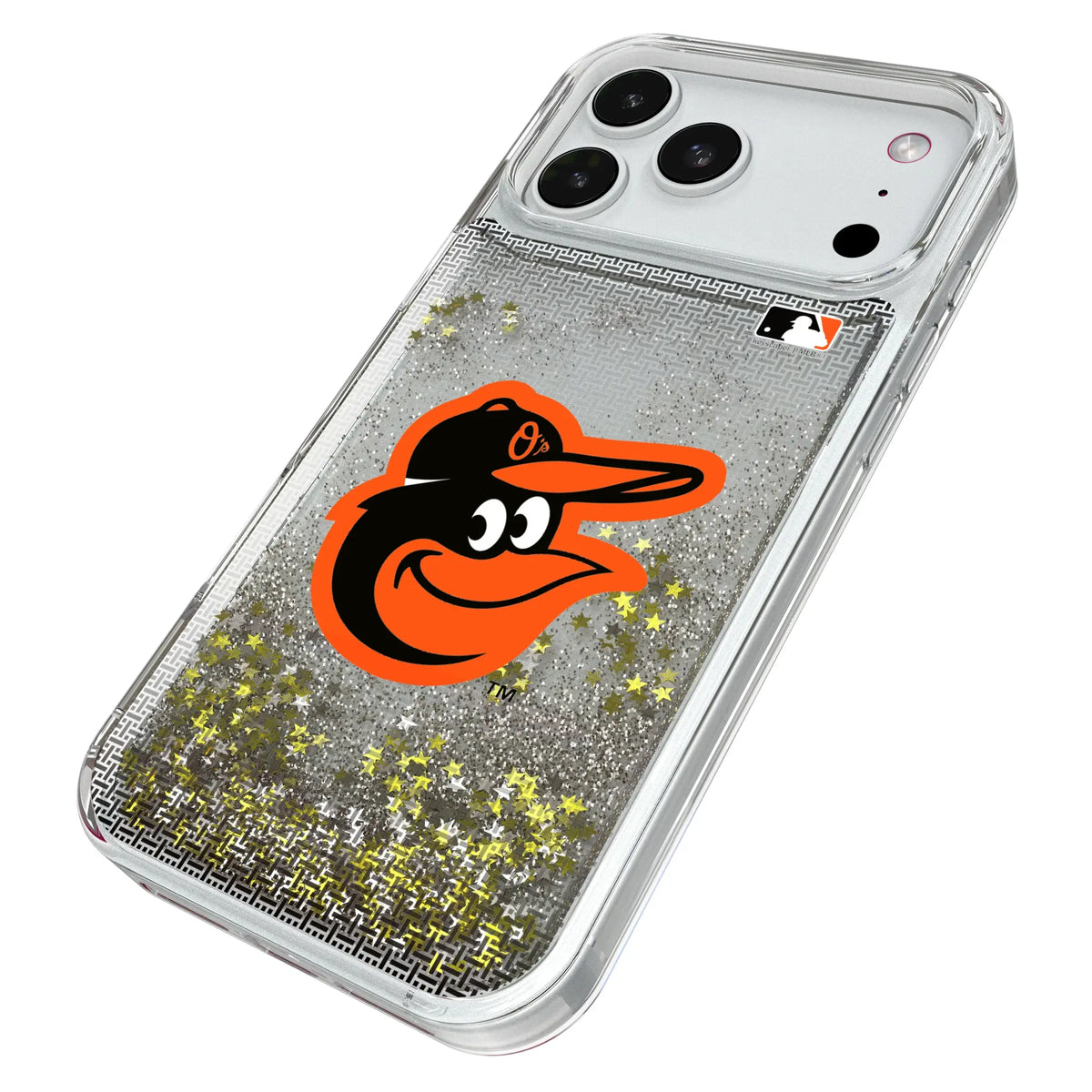 Baltimore Orioles Linen iPhone Glitter Phone Case for Apple iPhone - Isometric View#Device_iPhone 18 Pro Max