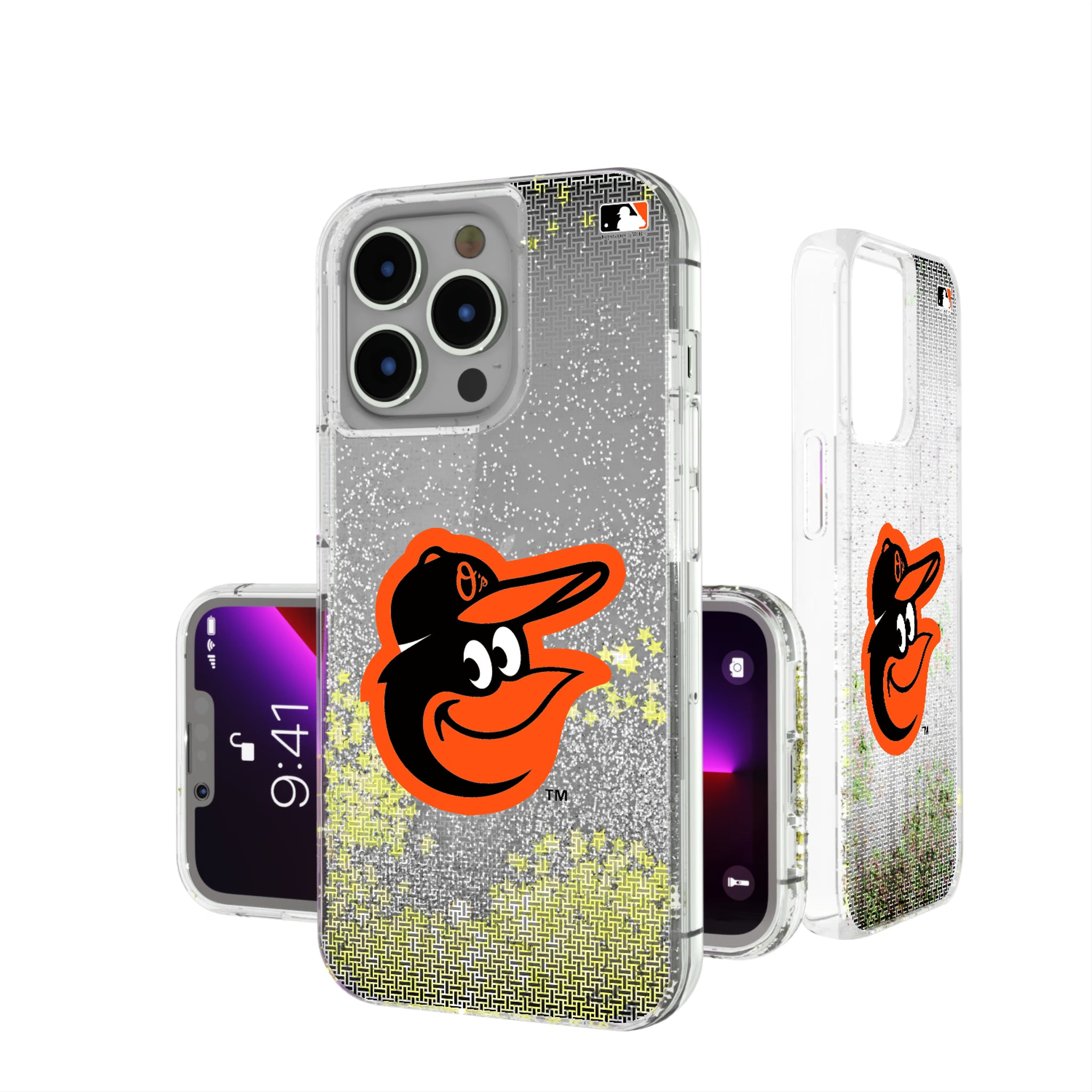 Baltimore Orioles Linen iPhone Glitter Phone Case for Apple iPhone